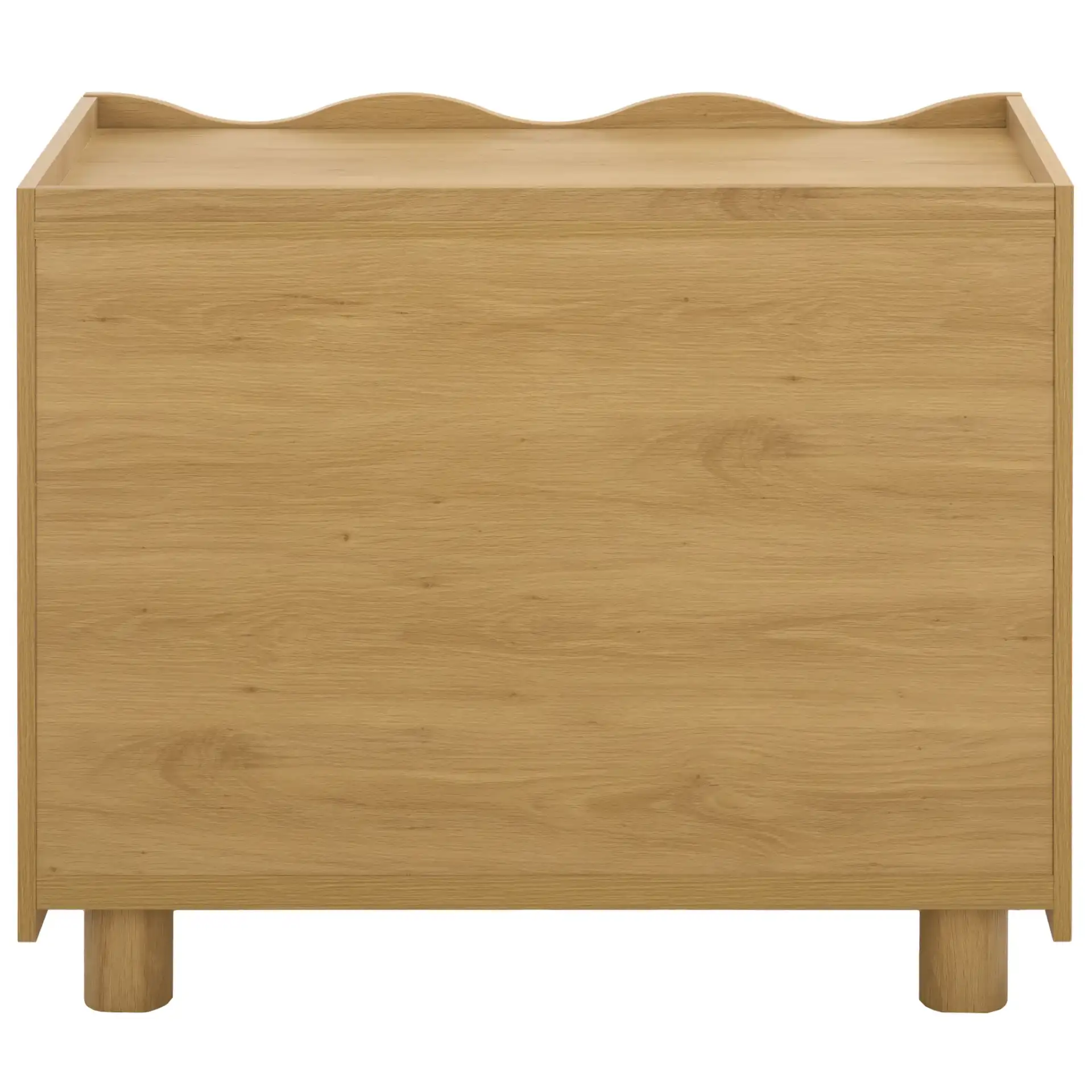 Murilo 3 Drawer Ches in Oak, detail view