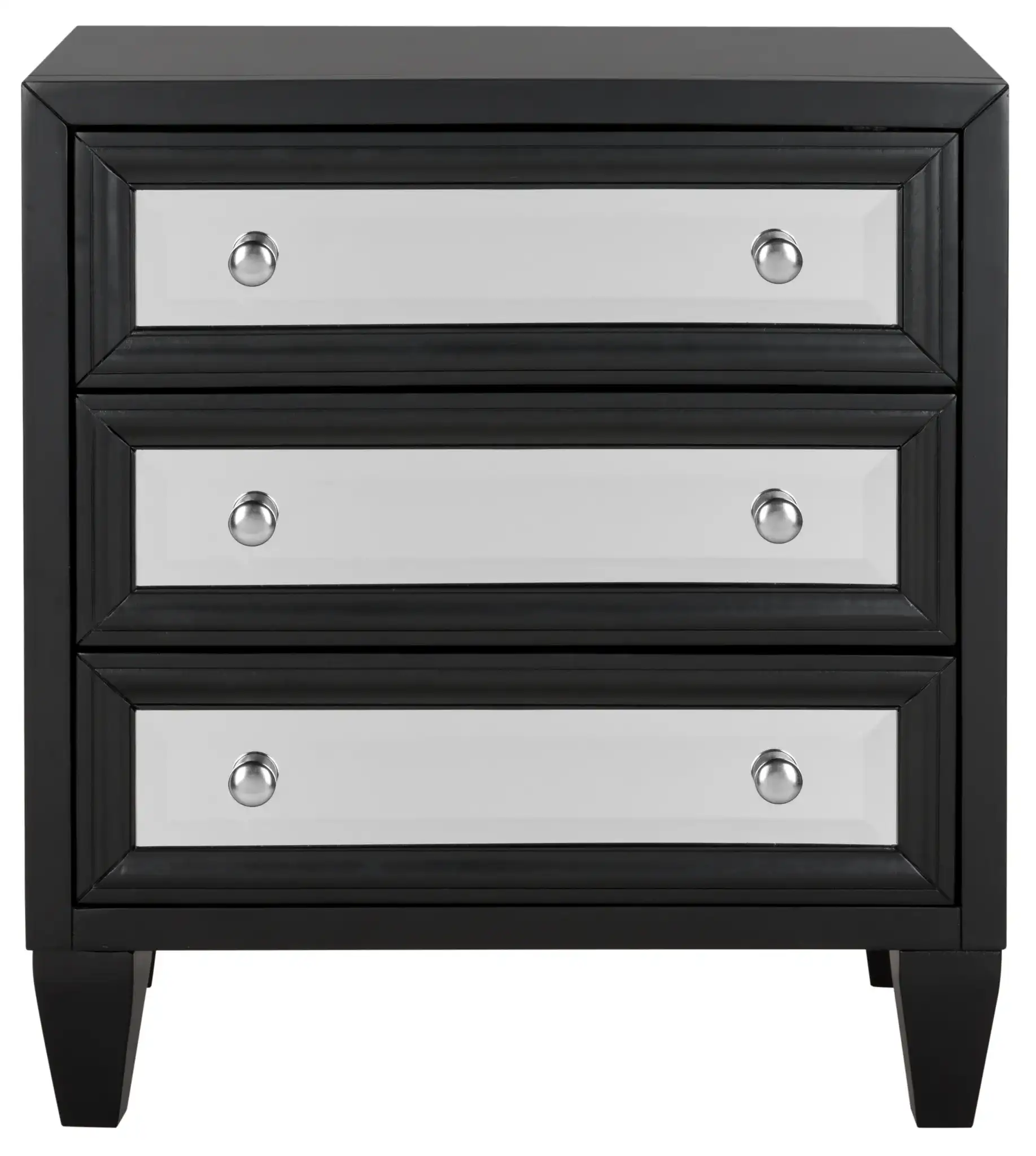 Marlon Three-Drawer Chest in Black