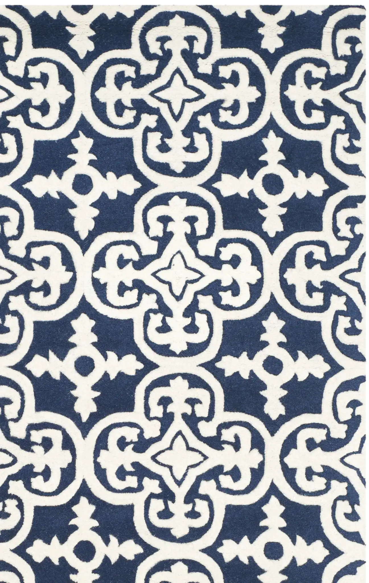 Dark Blue / Ivory