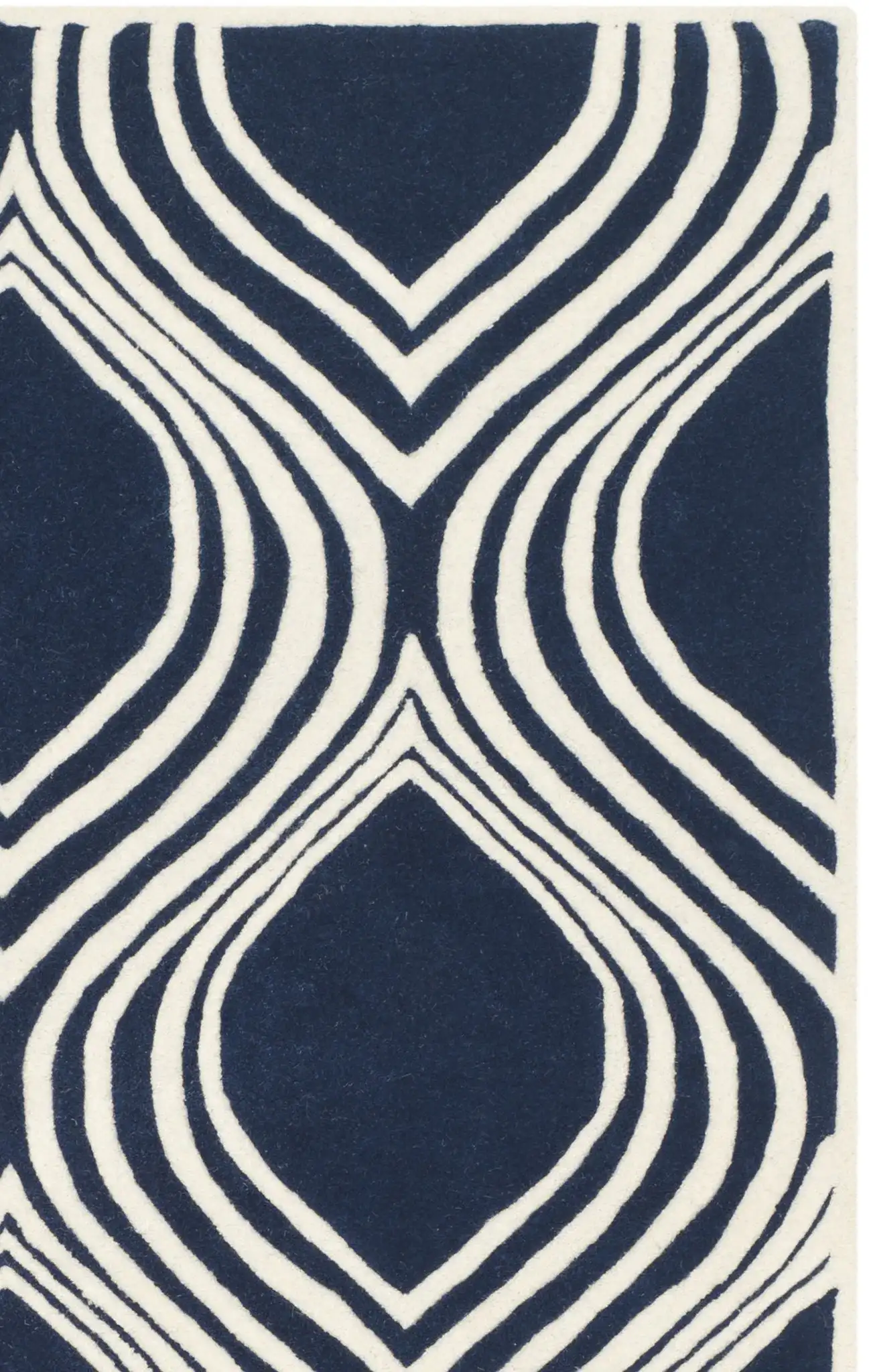 Dark Blue / Ivory