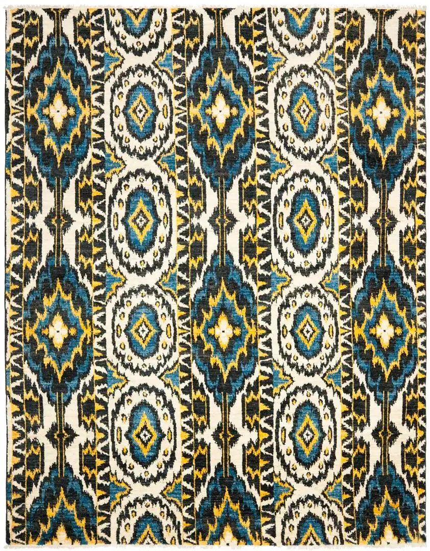Ivory / Blue