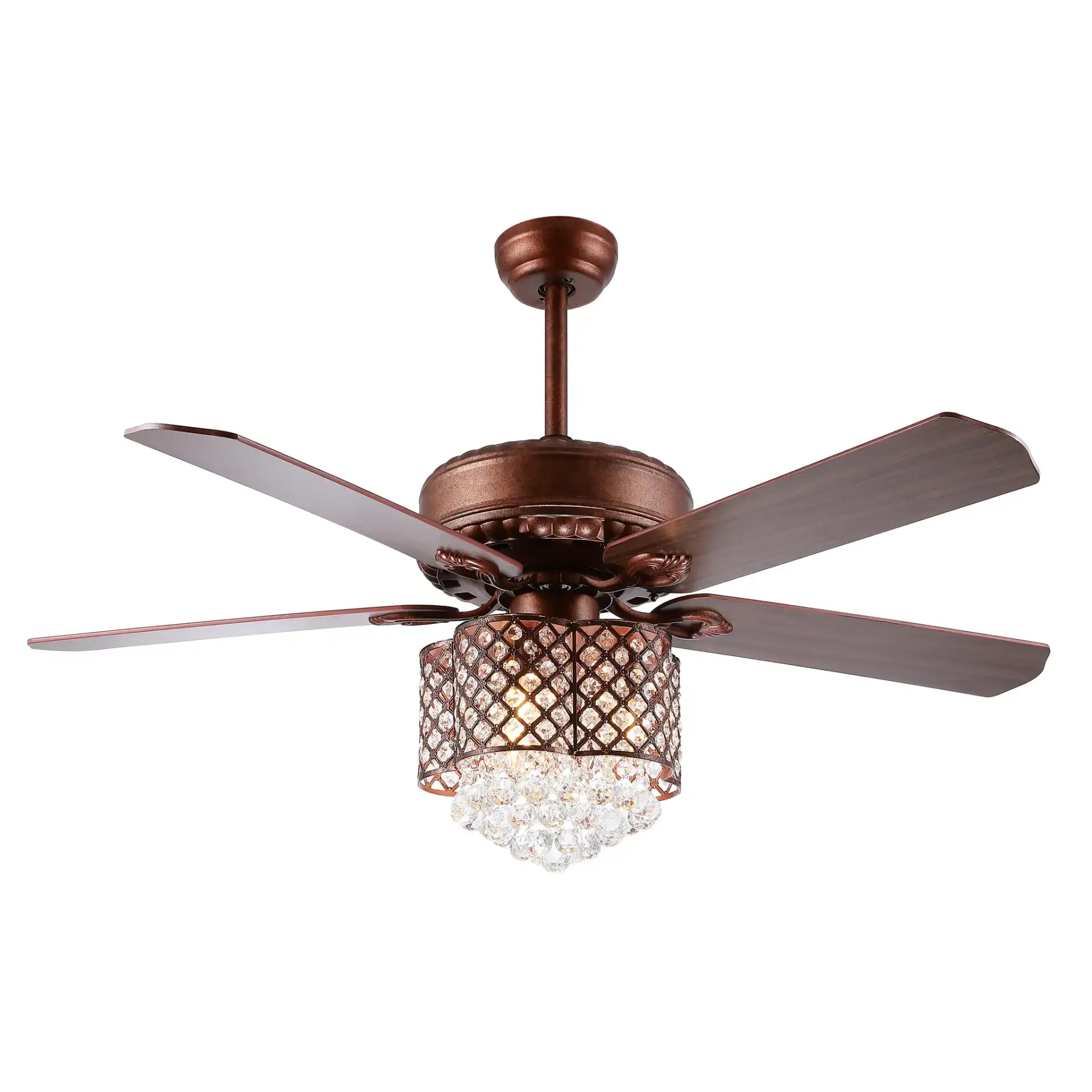 Kelso Three-Light Ceiling Fan in Bronze