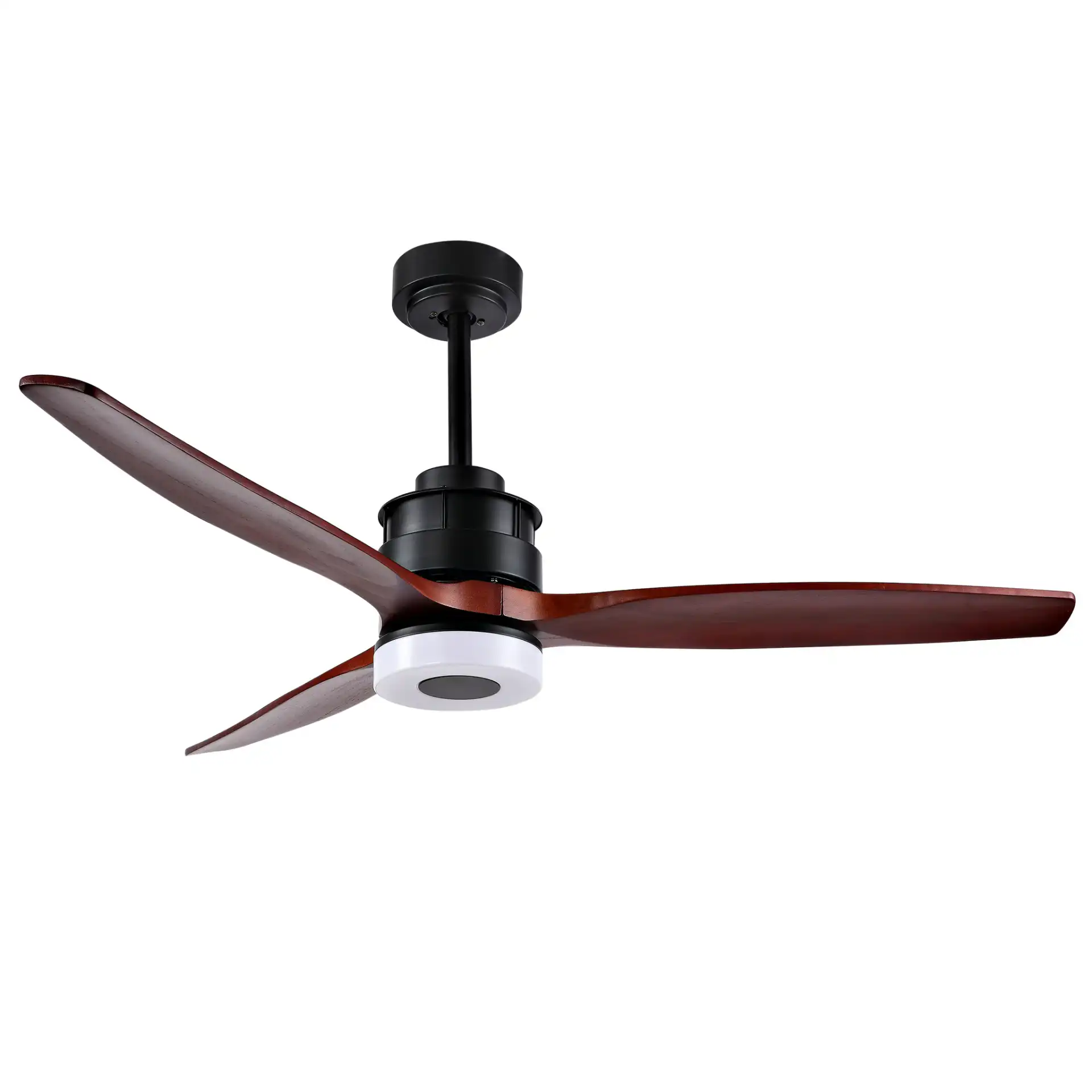 Jemper Led Light 52-Inch Ceiling Fan in Black, detail view