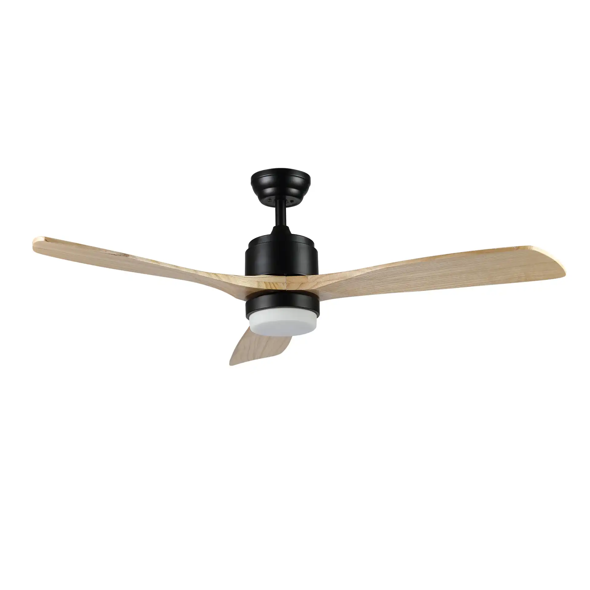 Vencin Ceiling Fan in Black, detail view