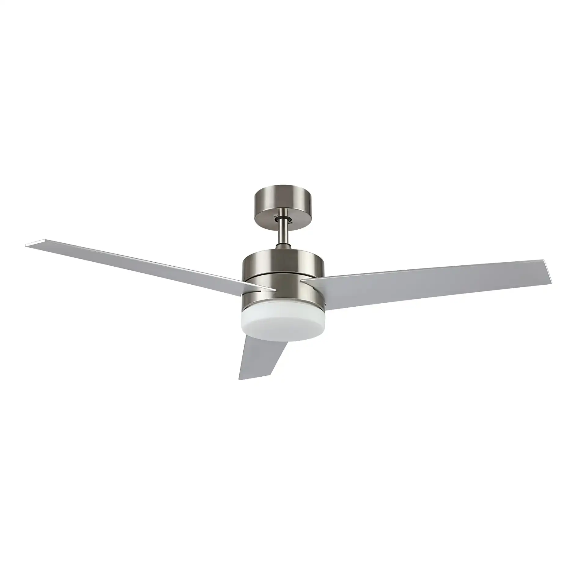 Radcliff Led Ceiling Fan in Nickle, detail view