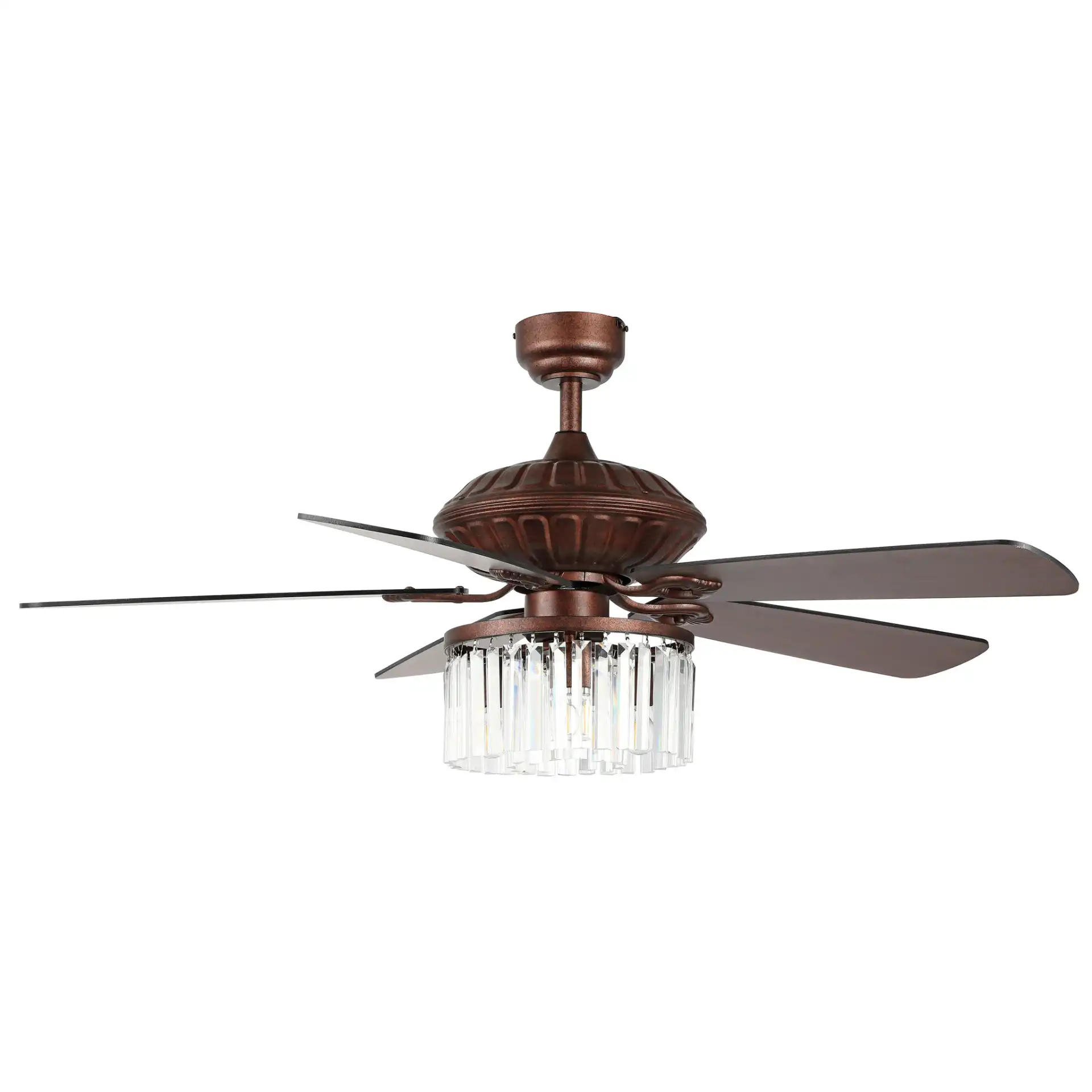 Laurila Ceiling Fan in Rust, detail view