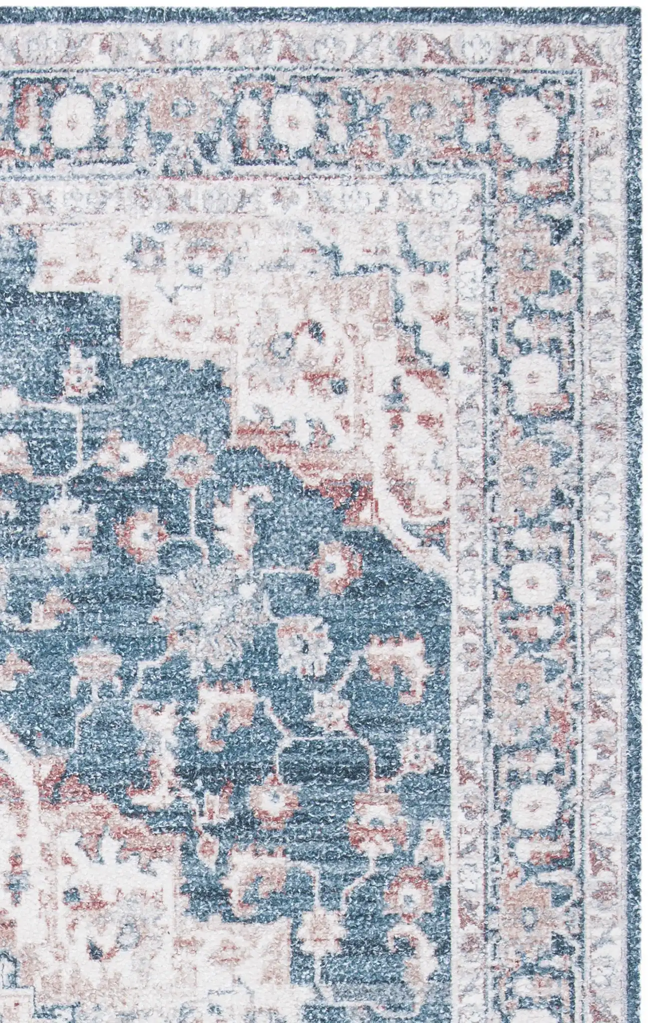 Light Blue / Rust