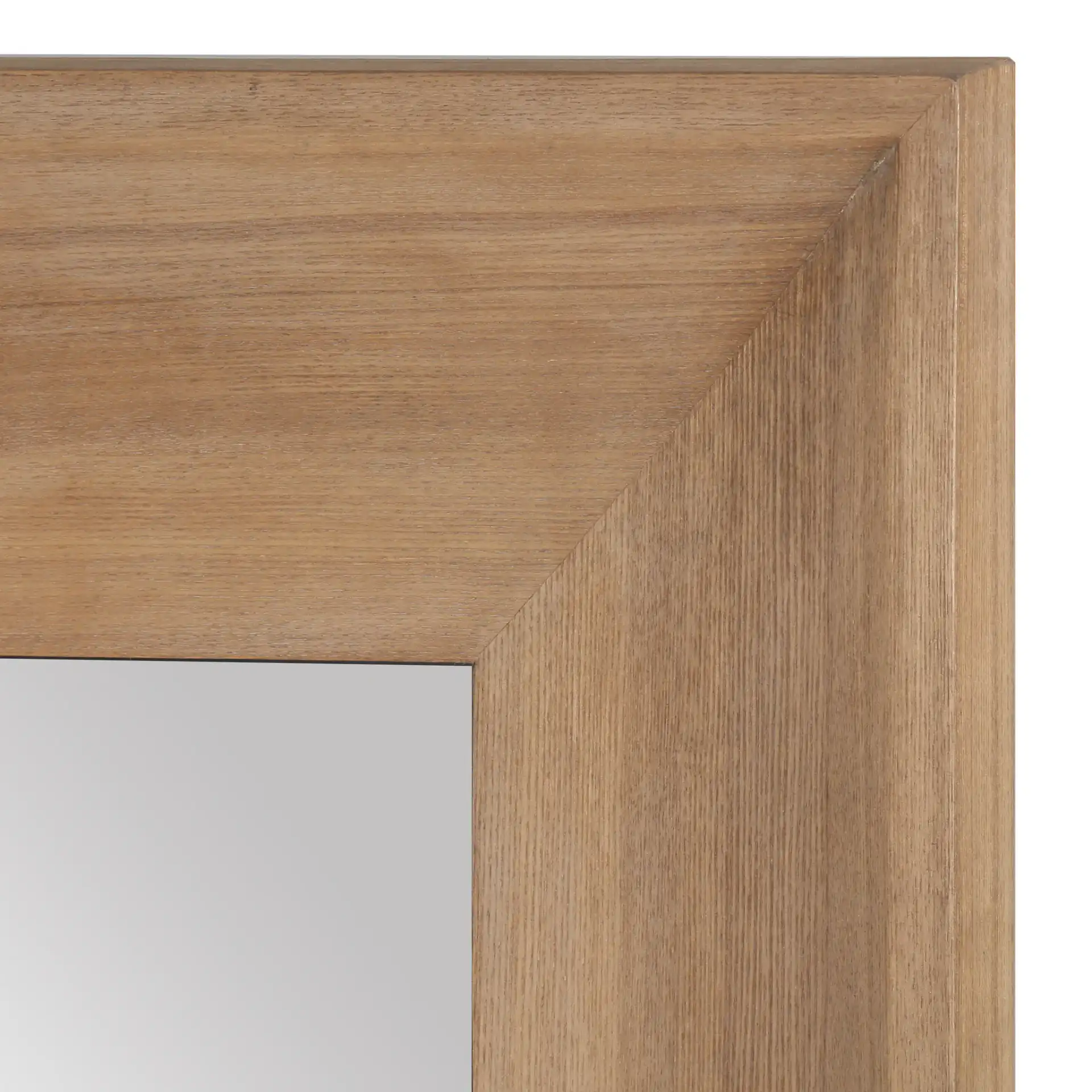 Ingall Wood Mirror in Natural in a styled room