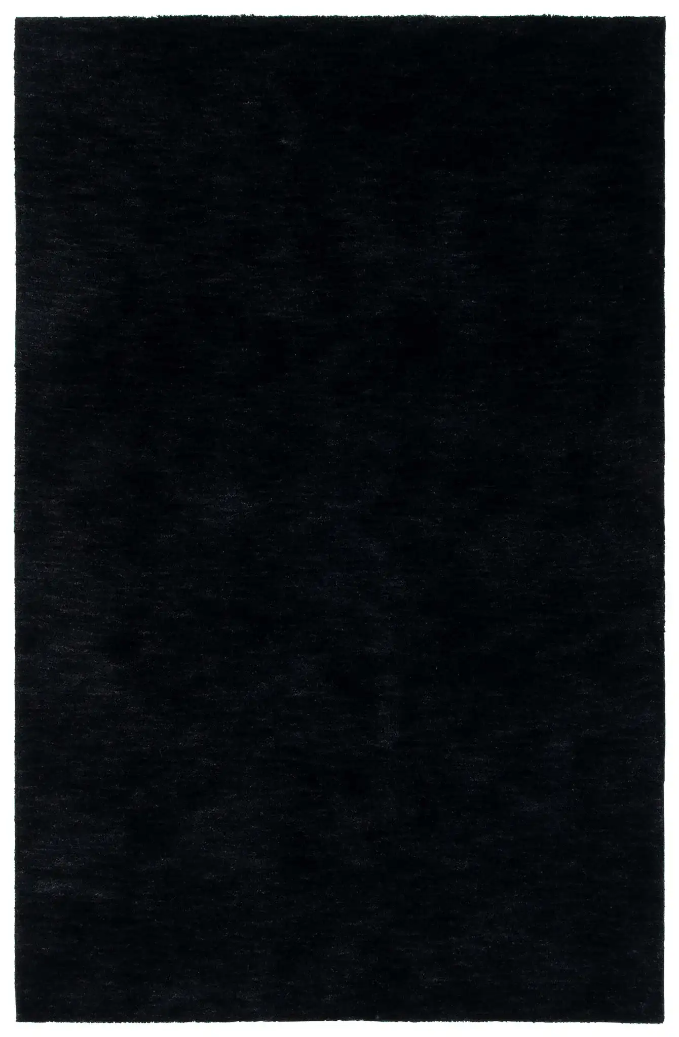 Carmine Solid Hand-Tufted Rug in Black