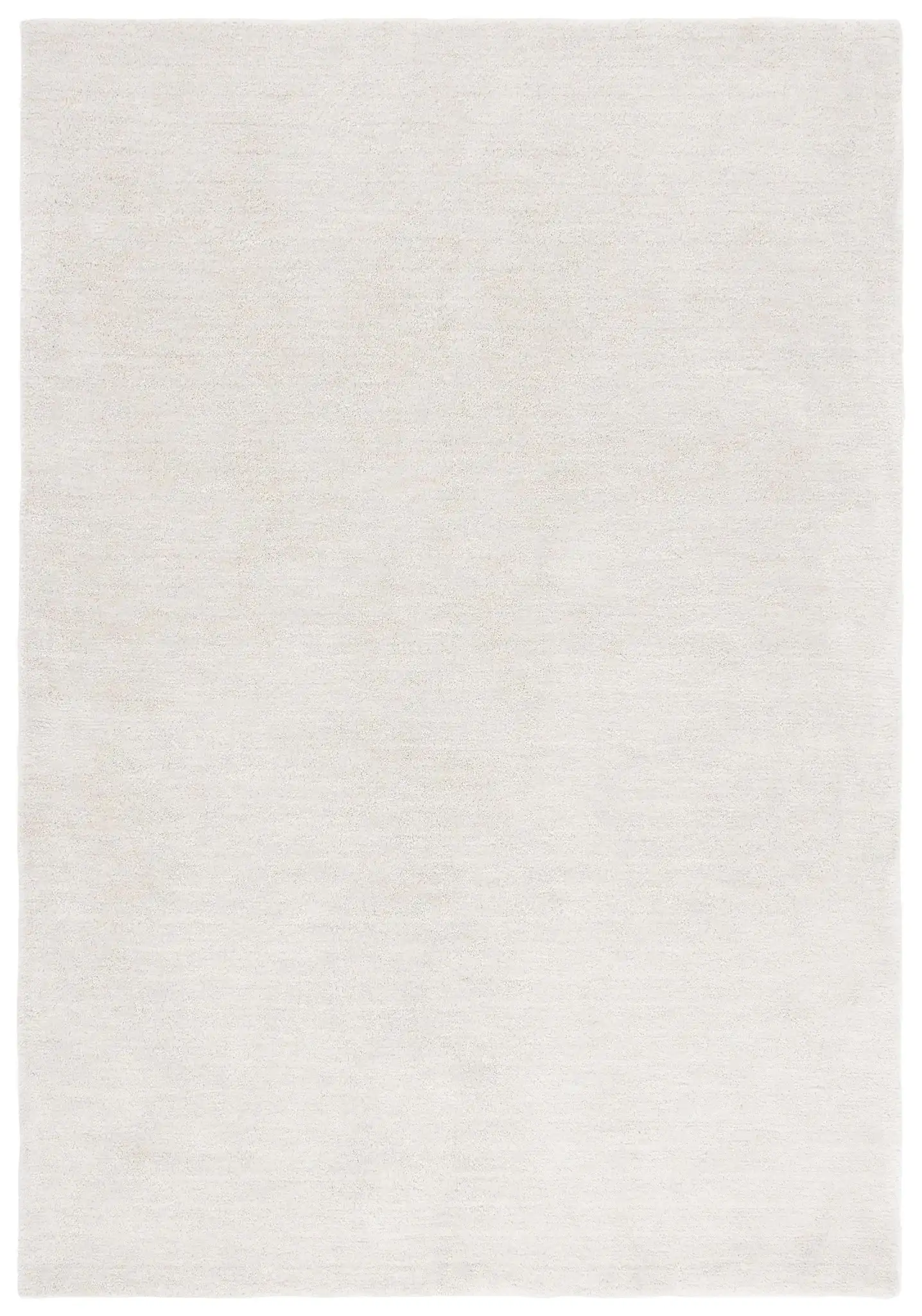 Carmine Ribbed Solid Hand-Tufted Rug in Ivory