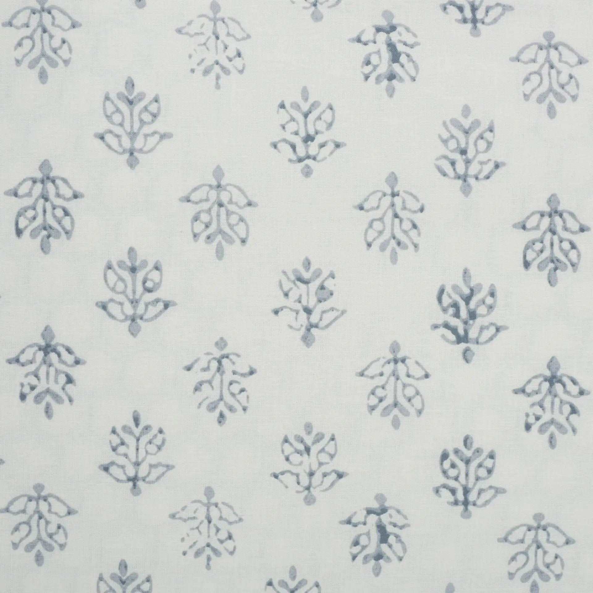 Floral Rev Comforter Set Three-Piece in Blue Mist / Sage Green, detail view