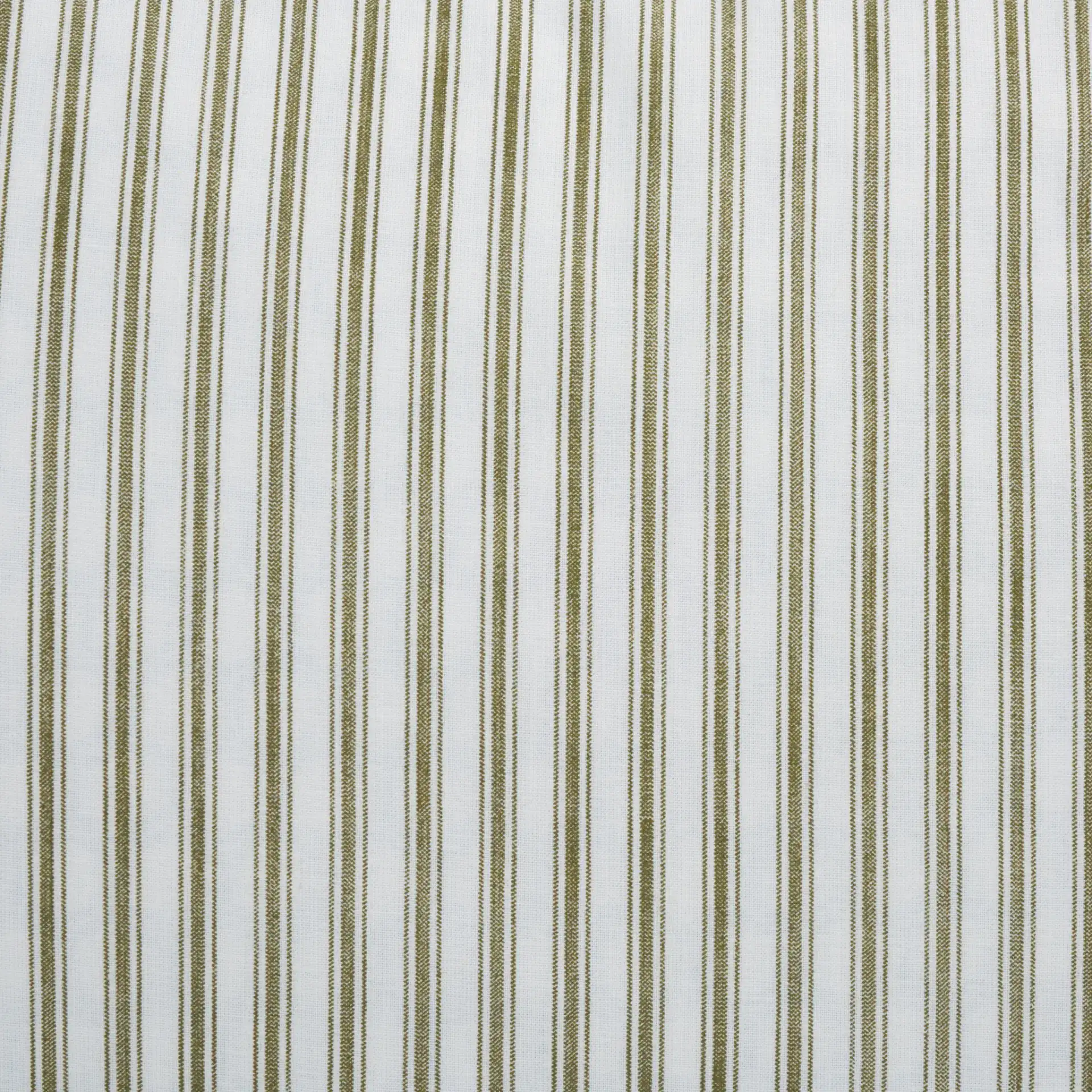 Stripe Rev Comforter Set Three-Piece in Olive / White, detail view