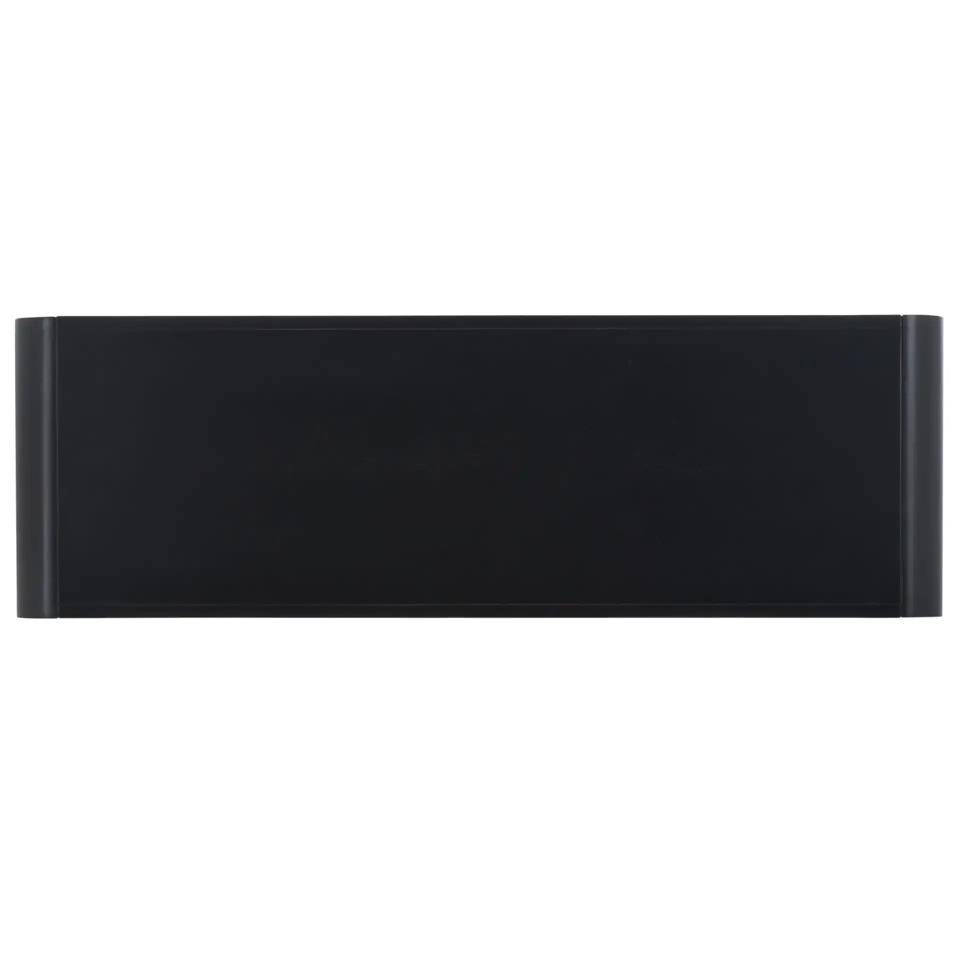 Omara Two-Tier Console Table in Black, detail view