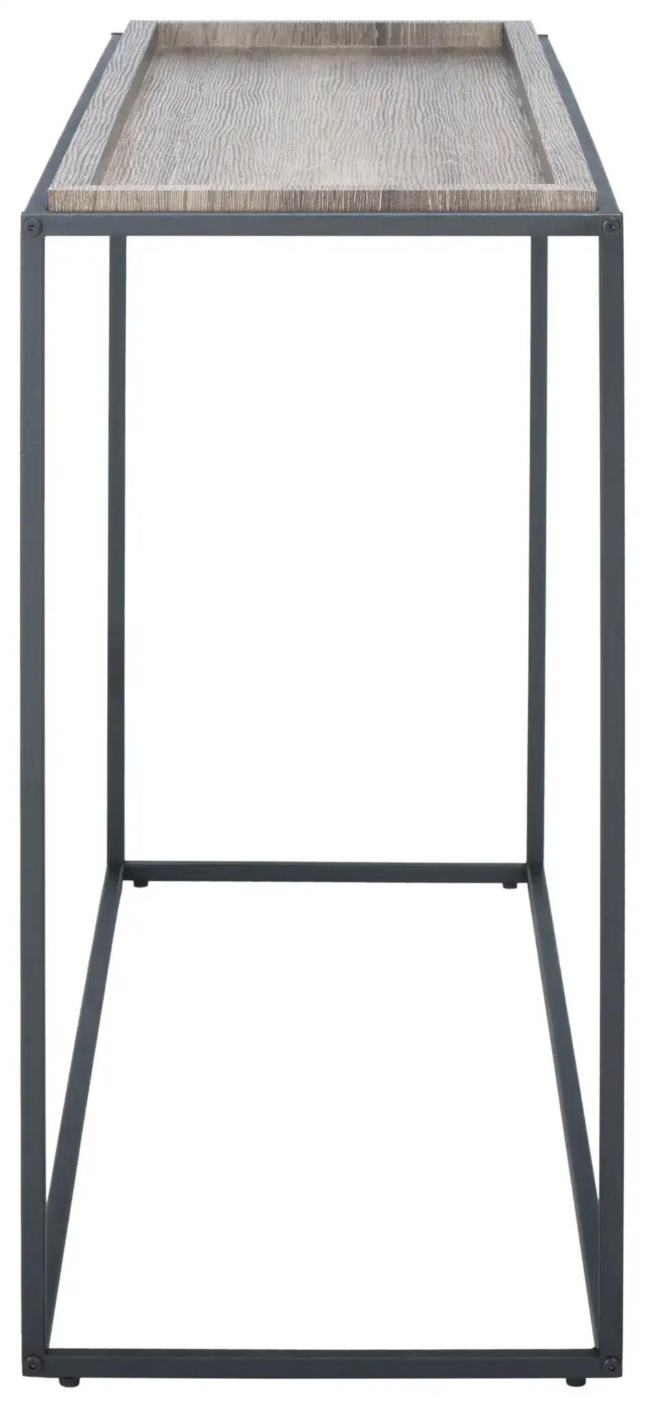 Andey Console Table in Brown / Black, detail view