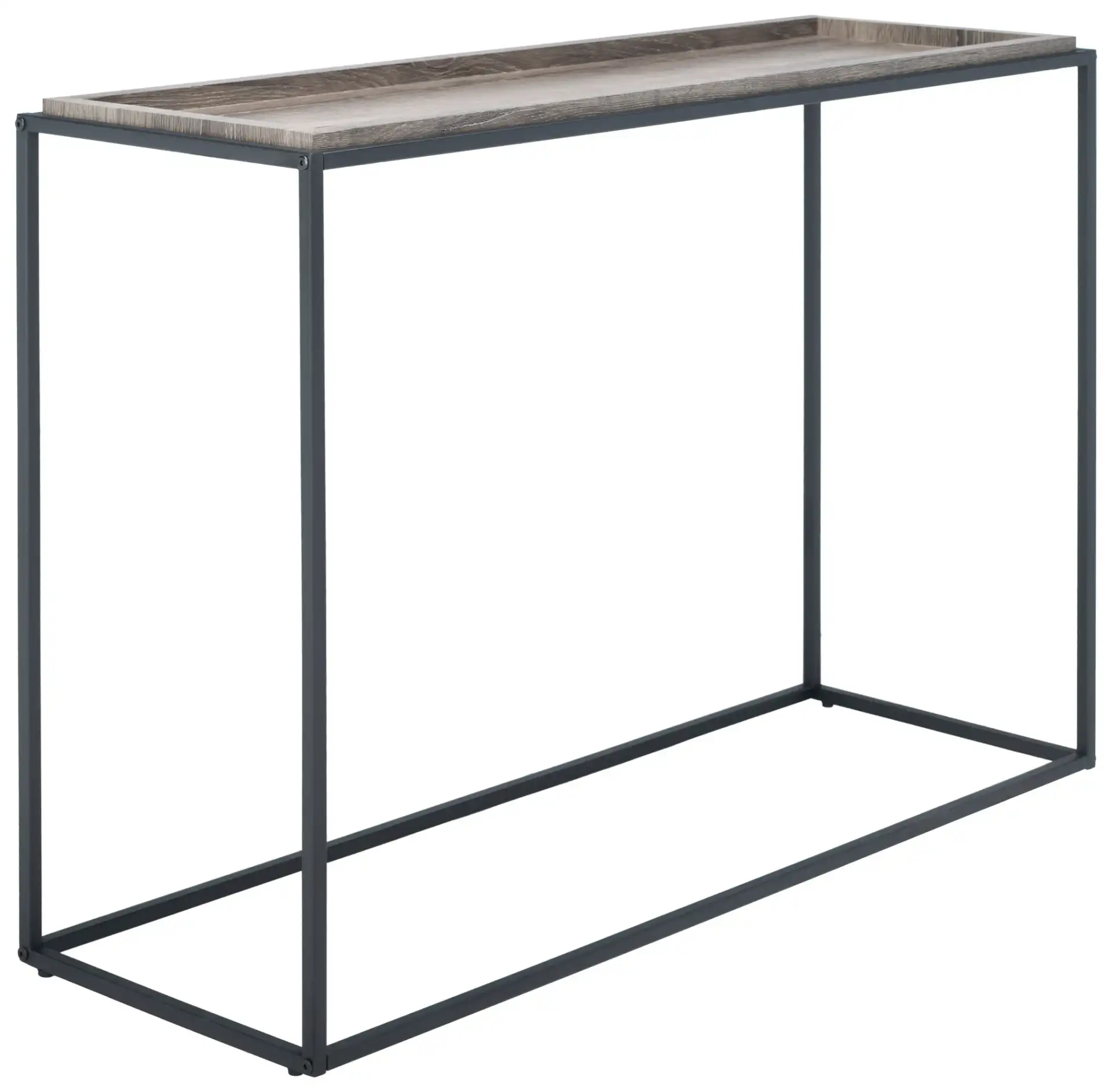Andey Console Table in Brown / Black, detail view