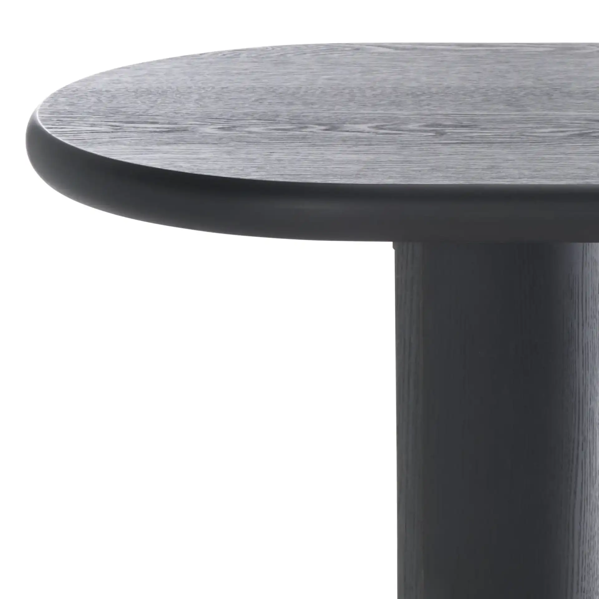 Koka Console Table in Black in a styled room