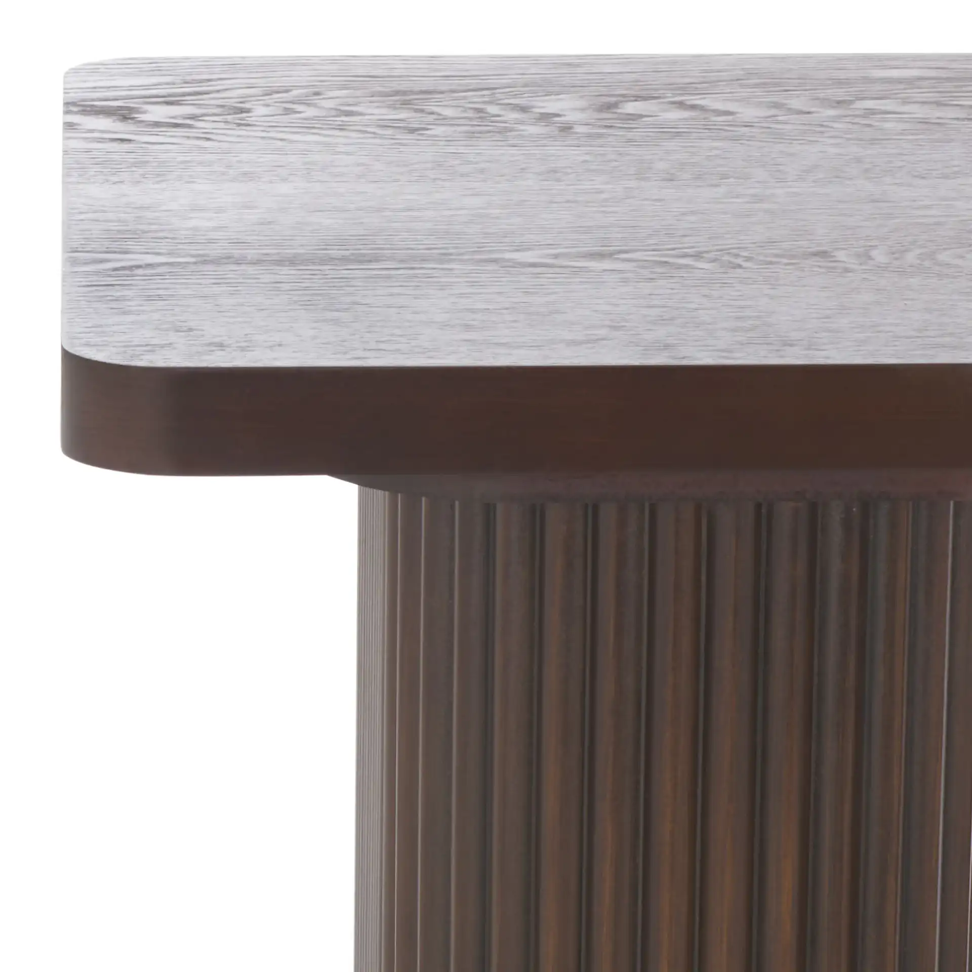 Berai Console Table in Dark Brown in a styled room