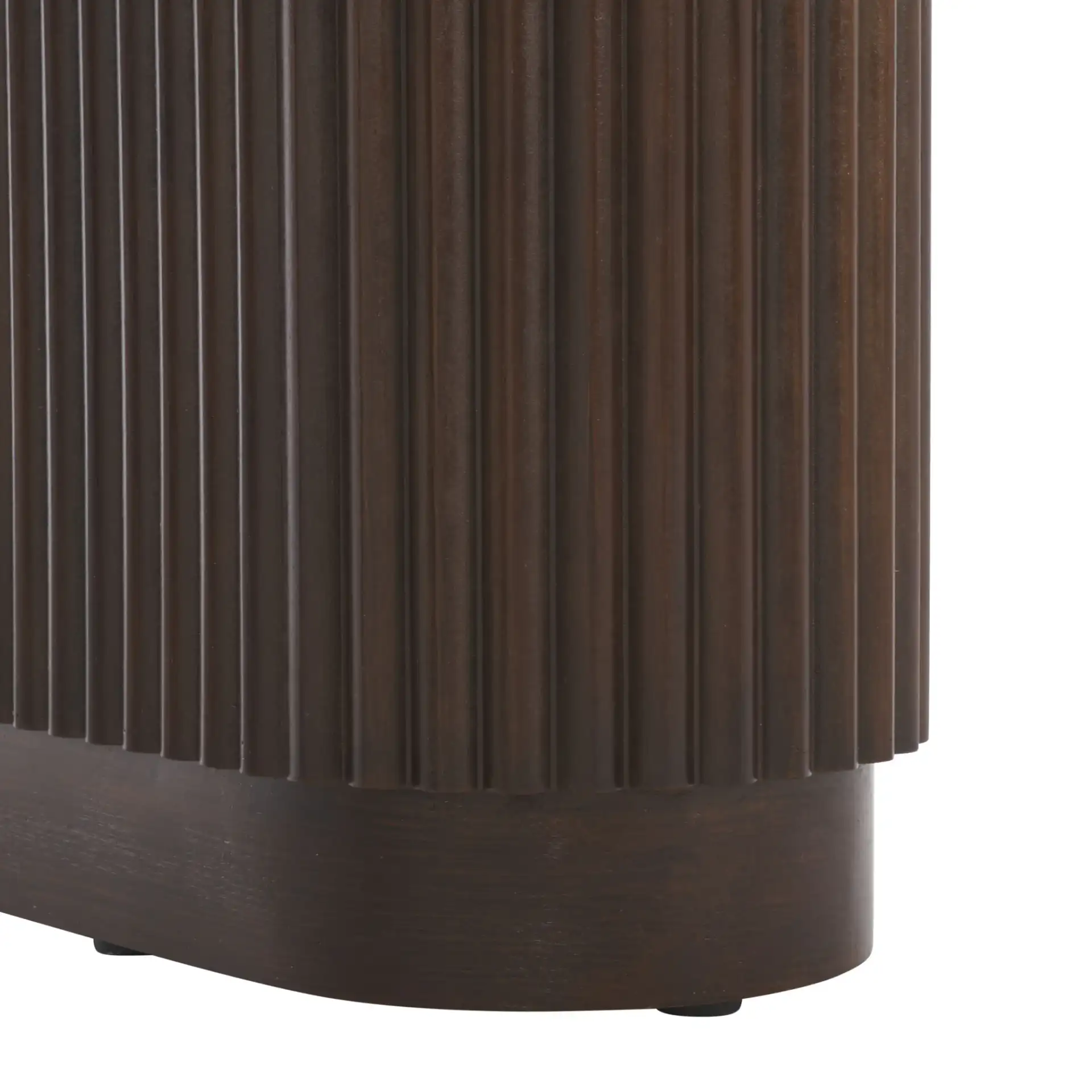 Berai Console Table in Dark Brown, detail view