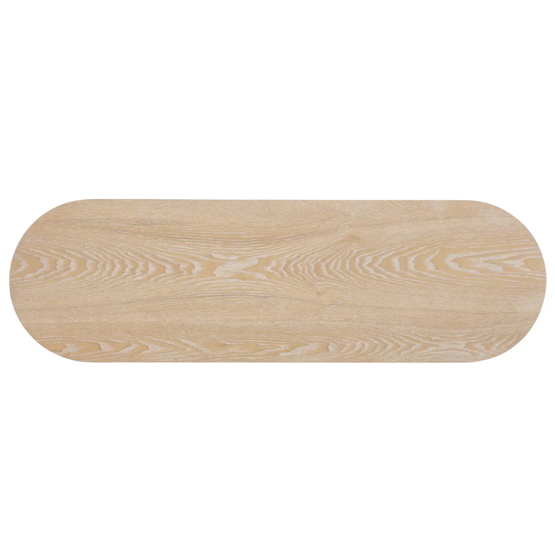 Raicha Console Table in Bleached White, detail view