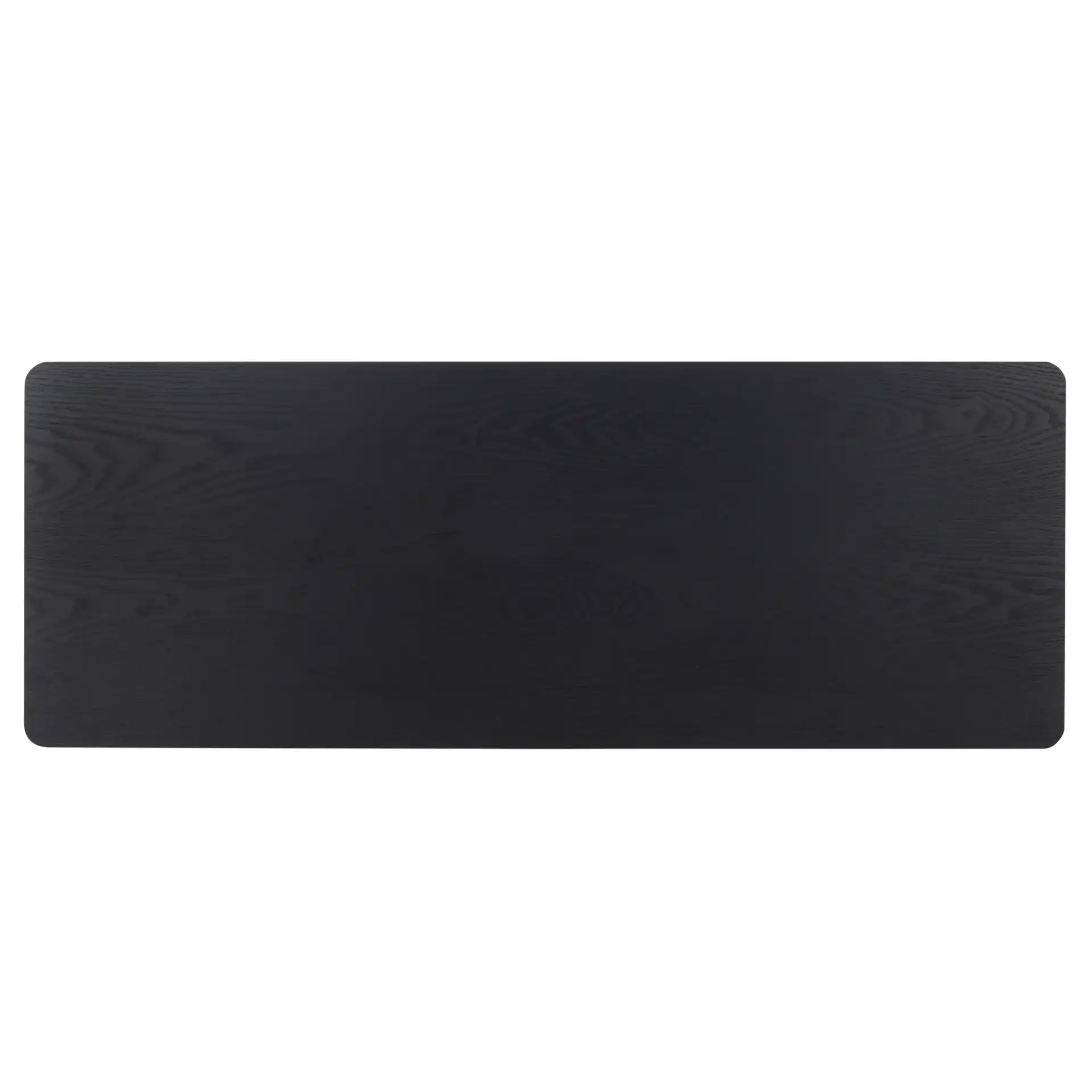 Chasu One-Shelf Console Table in Black, detail view