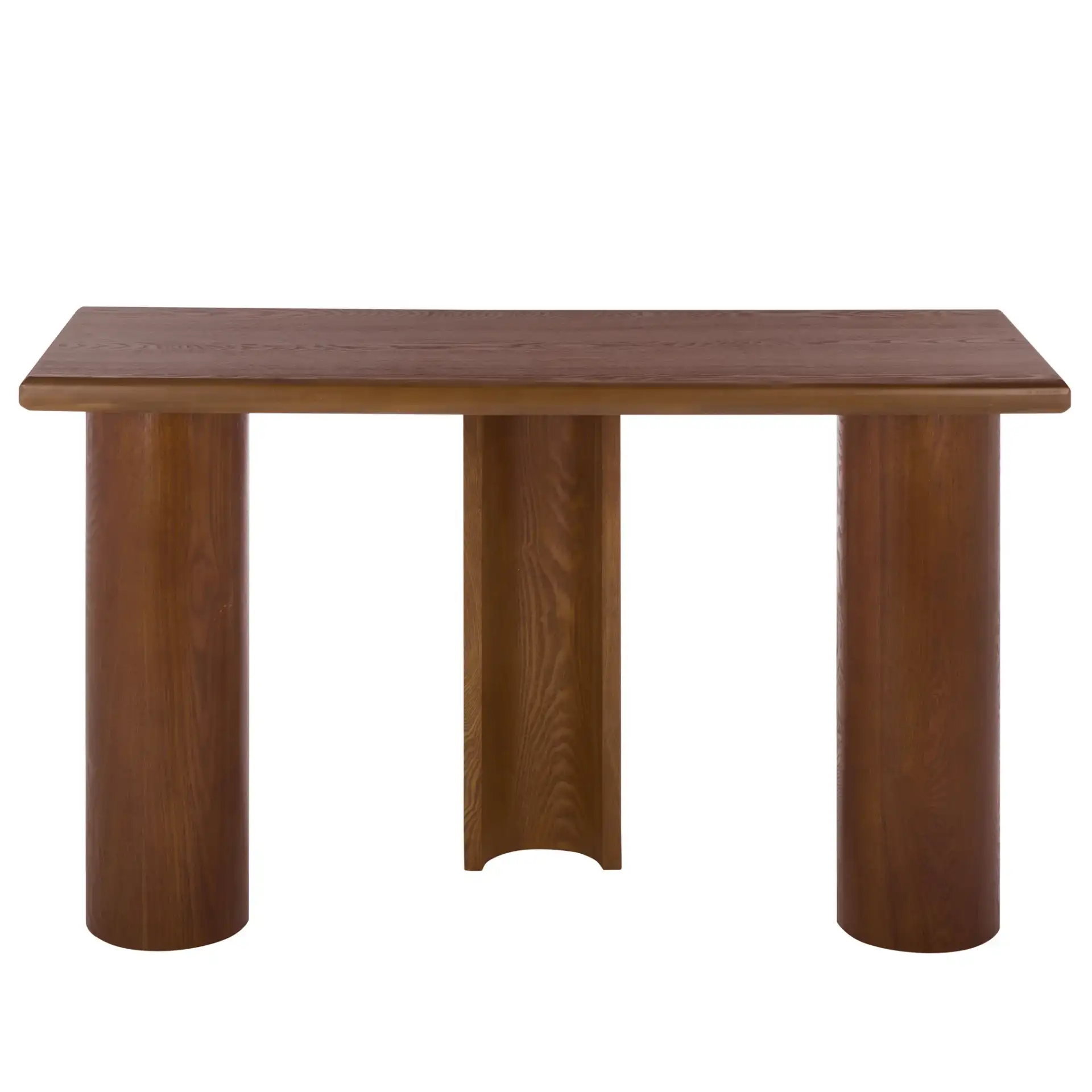 Shukai Console Table in Walnut, detail view
