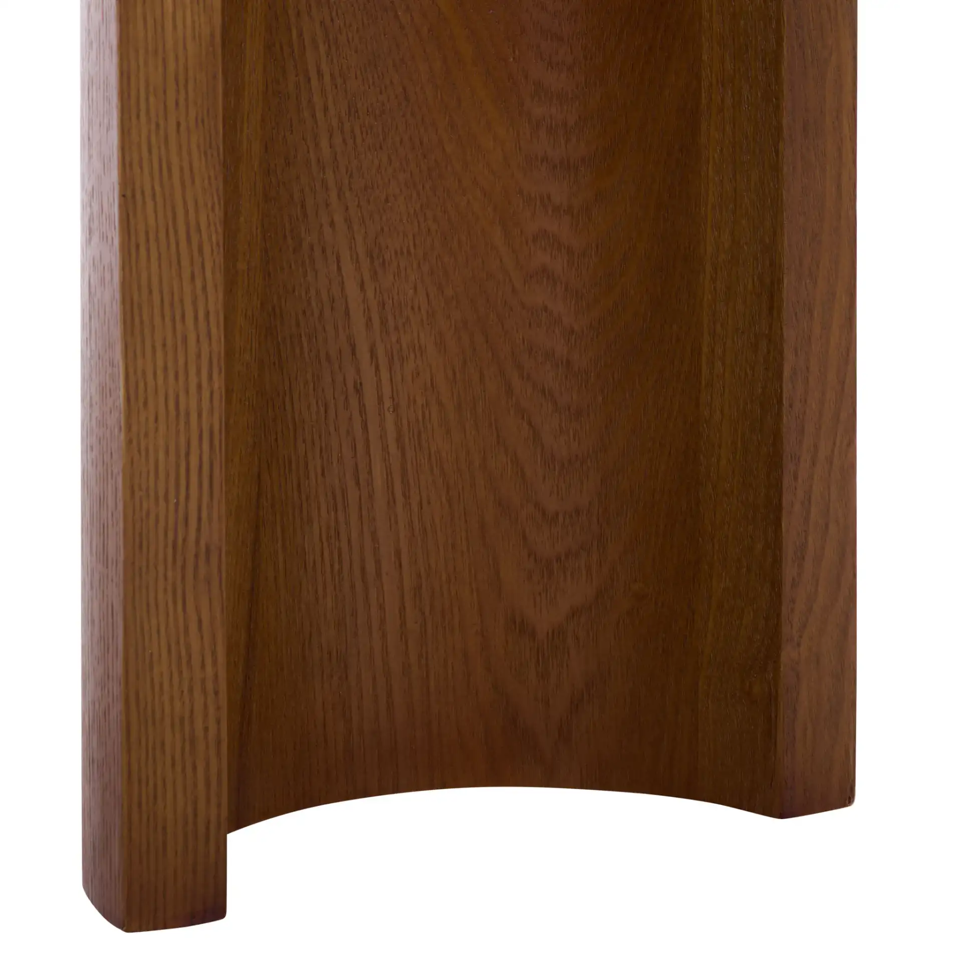 Shukai Console Table in Walnut, detail view