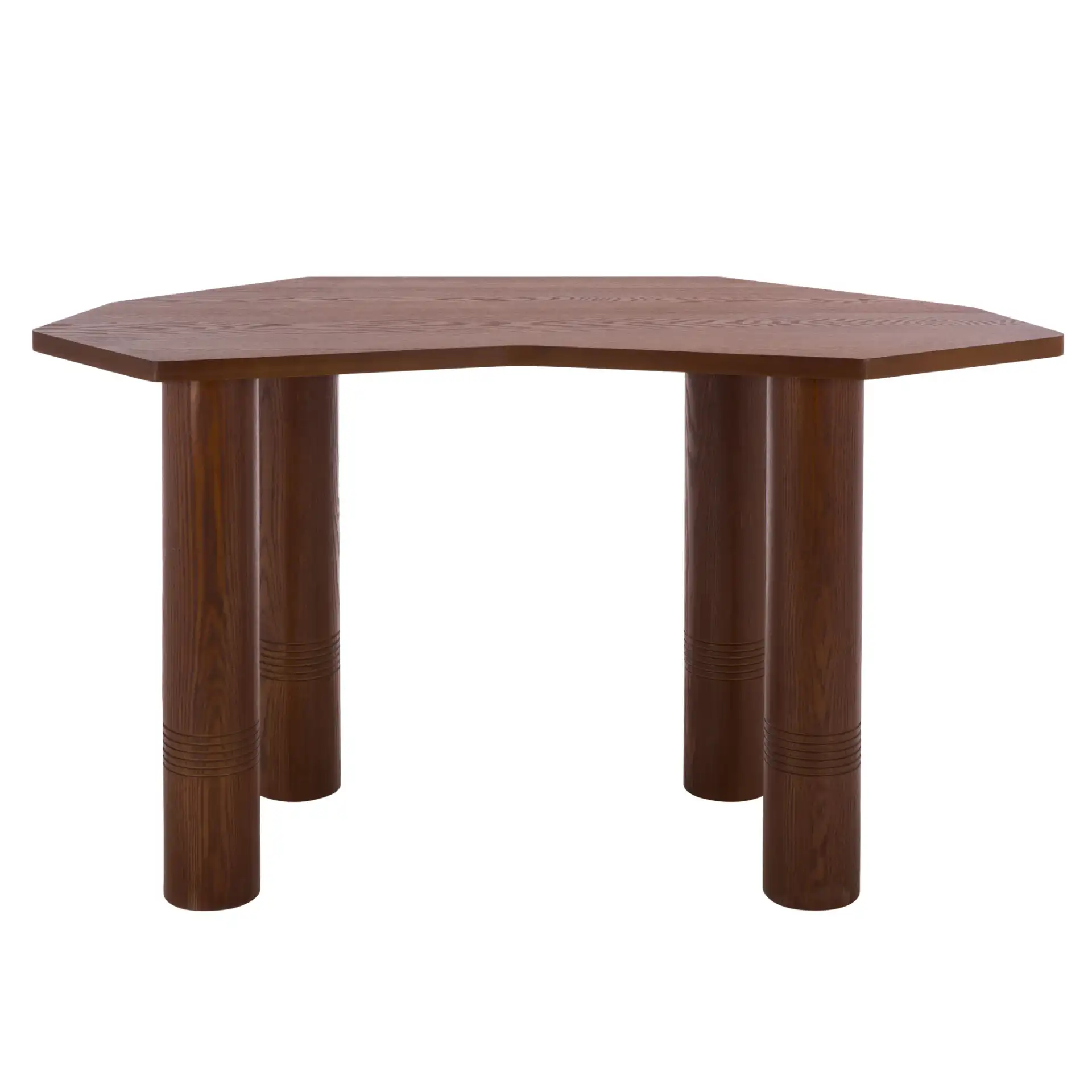 Omoni Console Table in Walnut, detail view