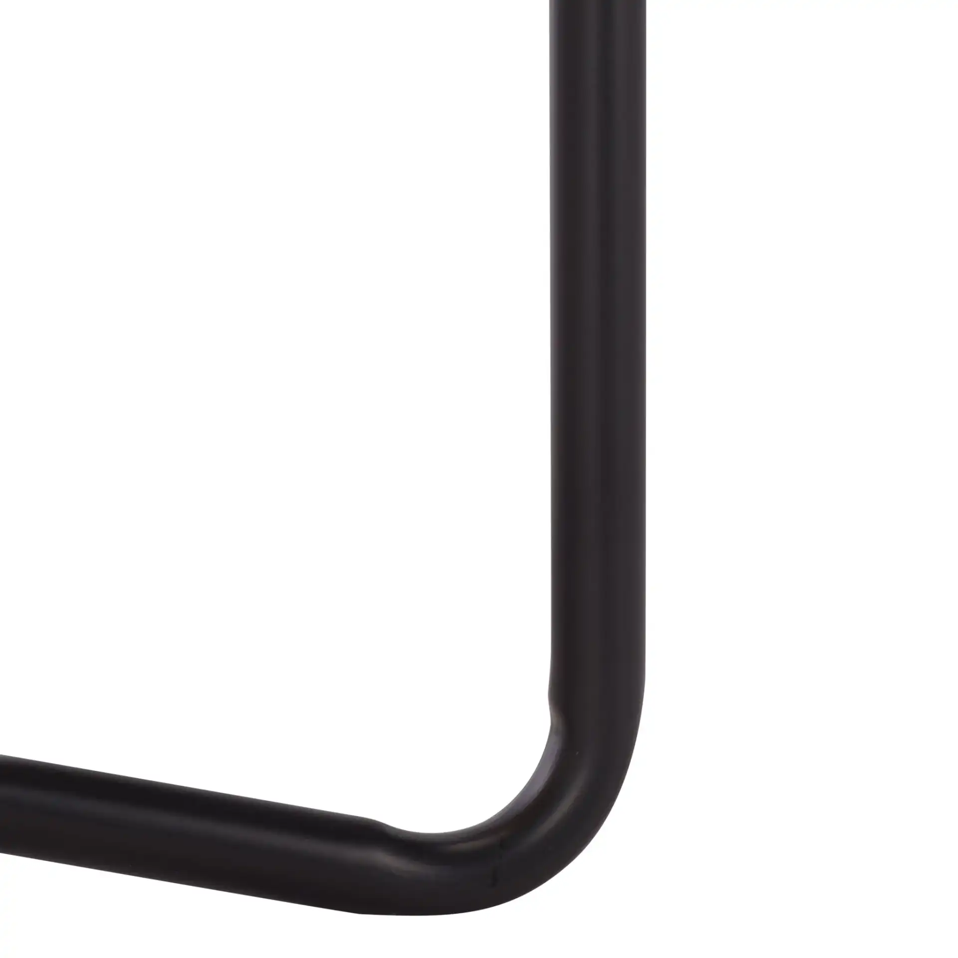Omaka One-Shelf Console Table in Natural / Black, detail view