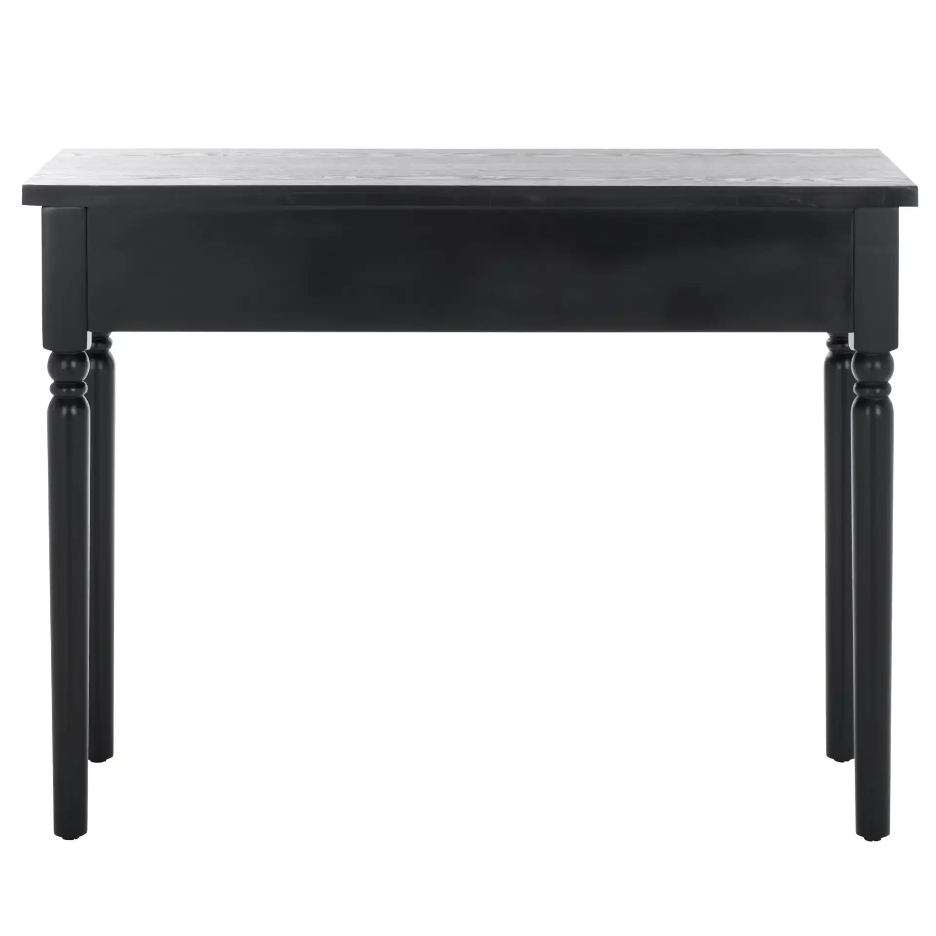 Hanaka One-Drawer Console Table in Black, detail view