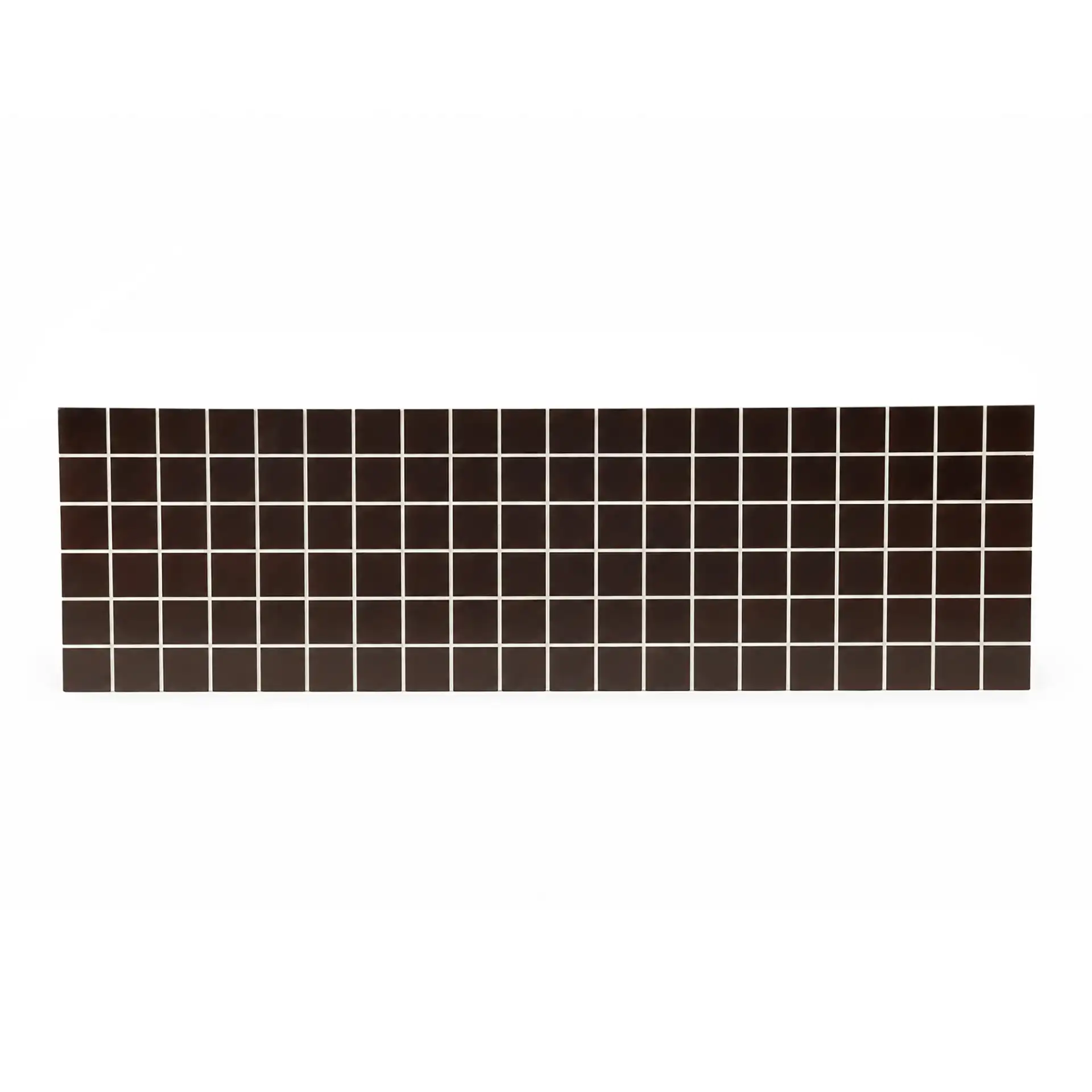 Gerolomo Tiled Console Table in Walnut / White, detail view