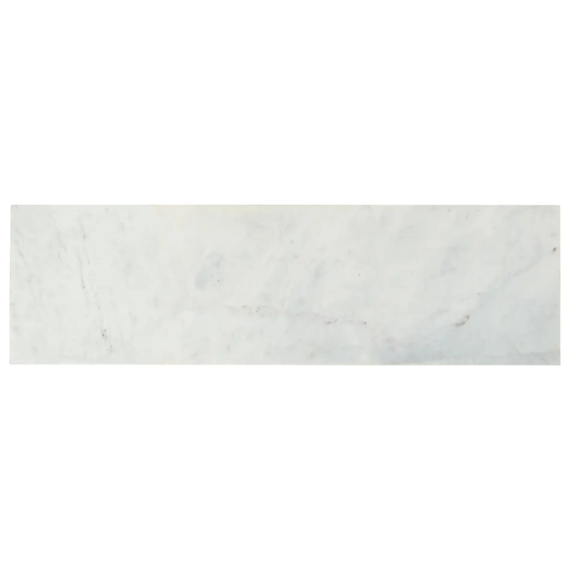 Lumen Marble Console Table in White Marble / Gold, detail view