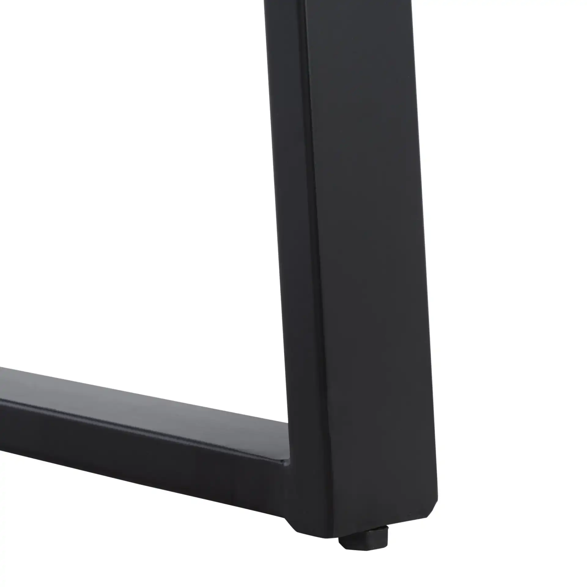 Adella Wood Console Table in Natural / Black, detail view