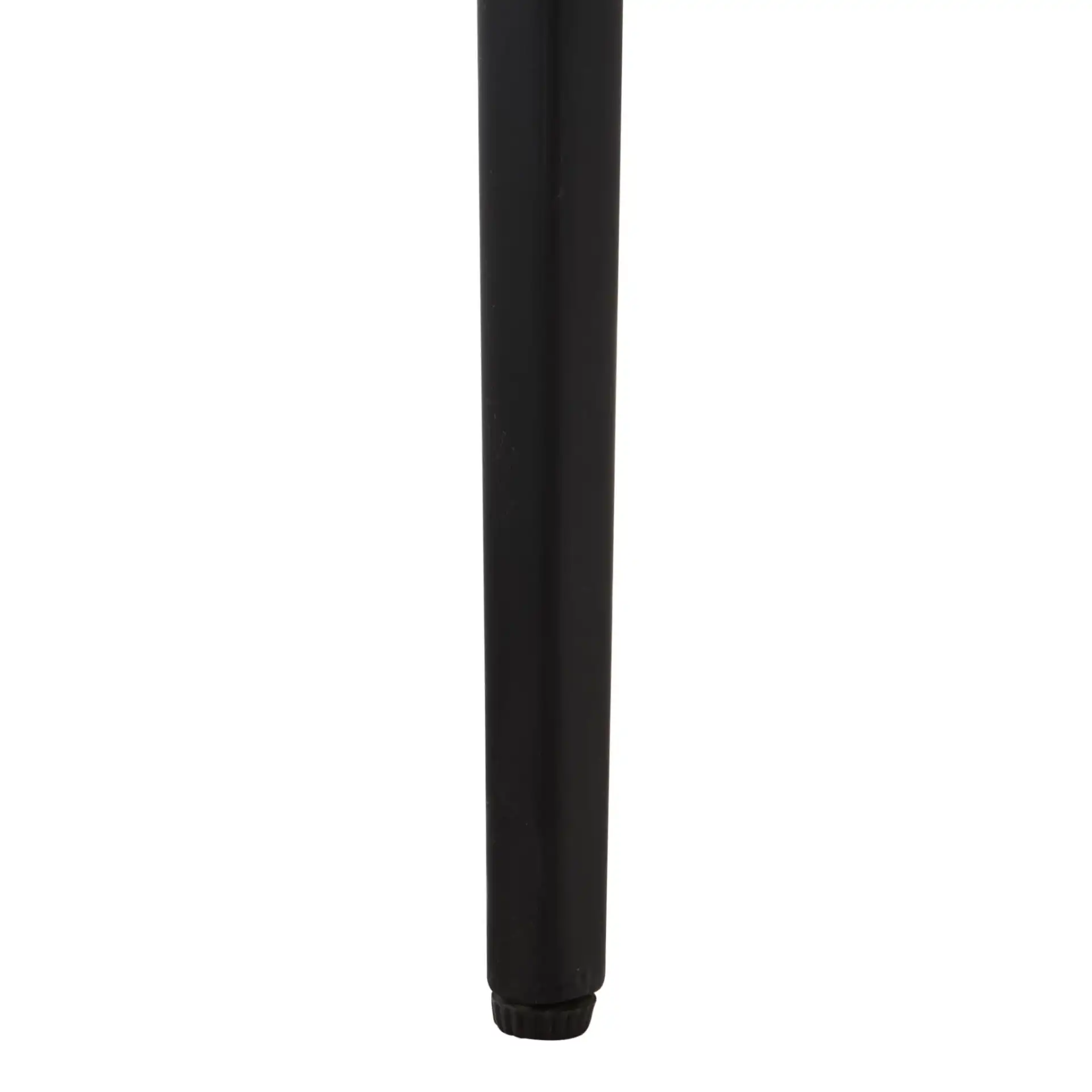 Shani 2 Tiered Console Table in Black / Natural White, detail view
