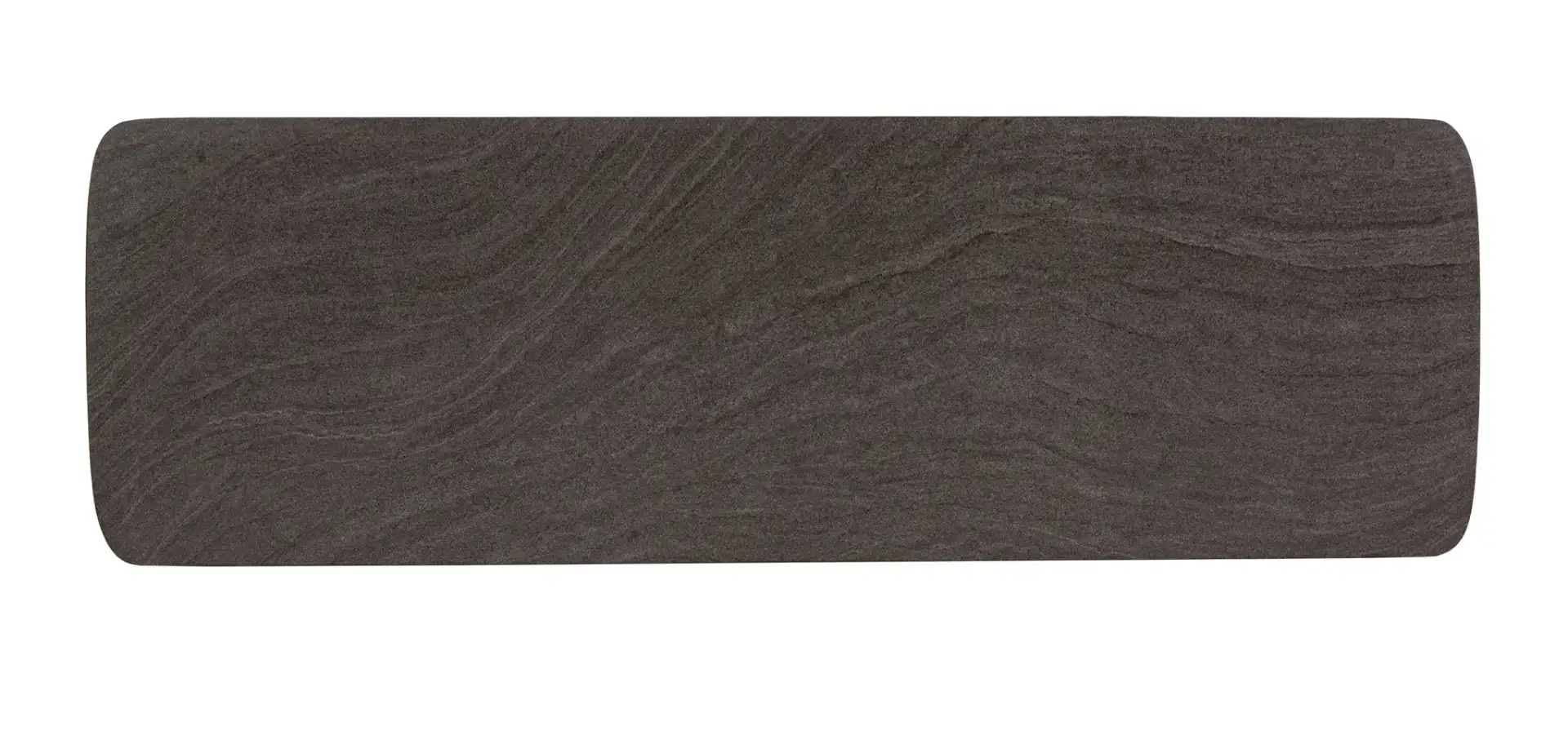 Rylee Rectangle Console Table in Dark Gray / Black, detail view