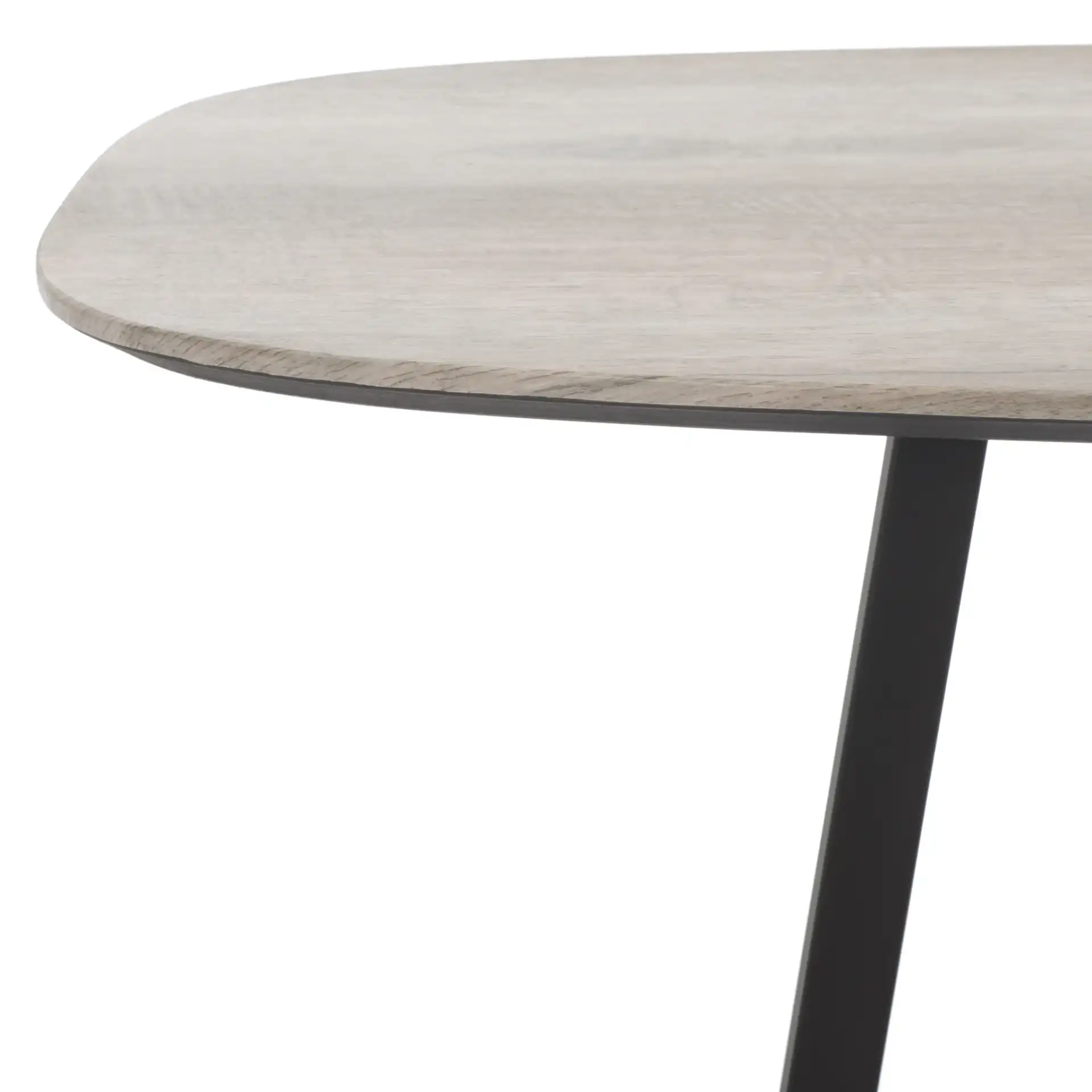 Arrington Console Table in White / Black in a styled room
