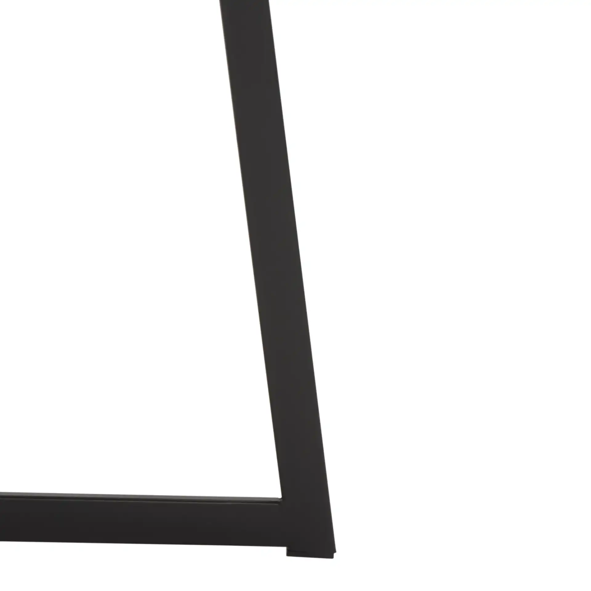 Arrington Console Table in White / Black, detail view