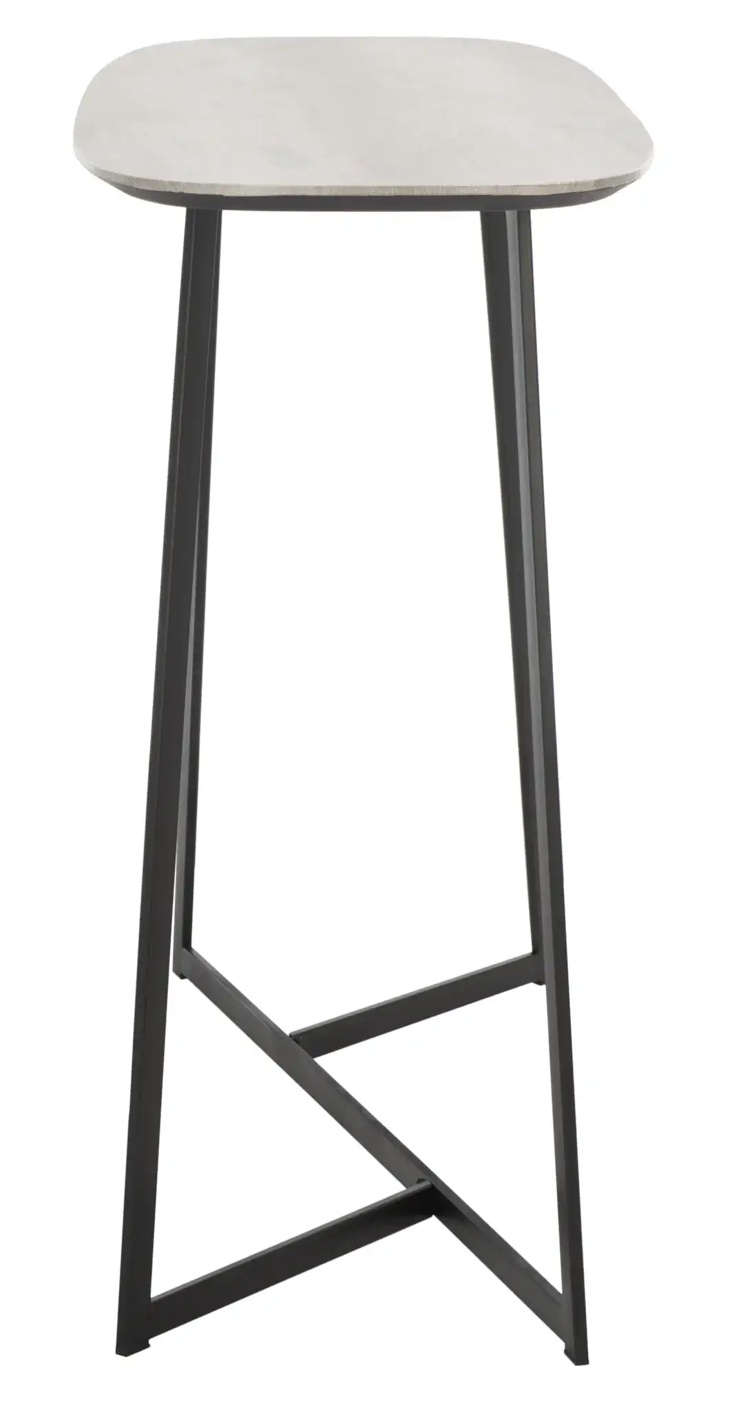 Arrington Console Table in White / Black, detail view