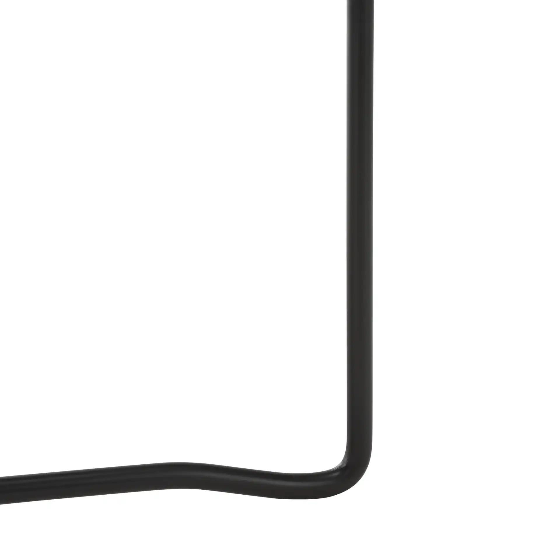 Marlee Console Table in Dark Gray Oak / Black, detail view