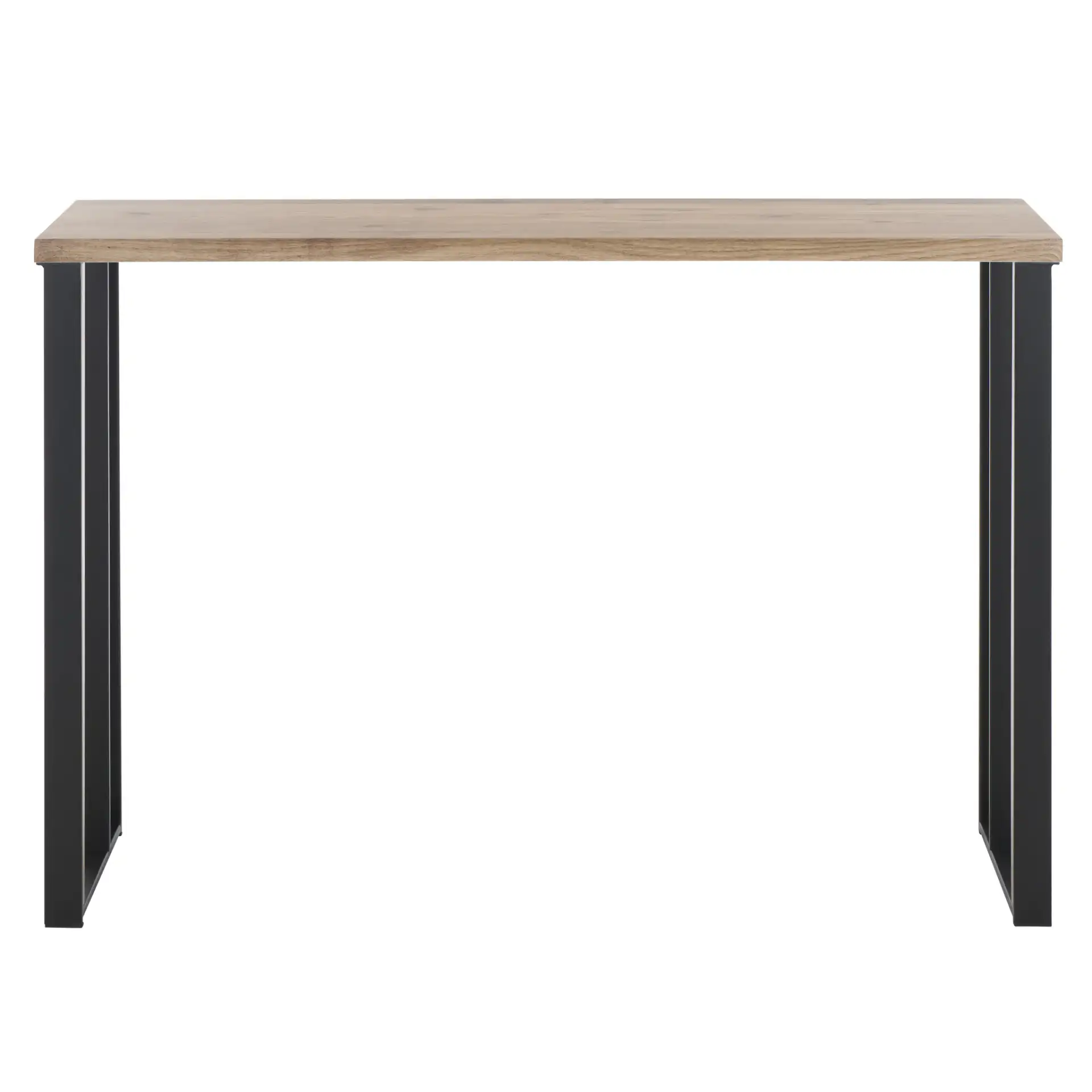Carlino Console Table in Light Brown / Black, detail view