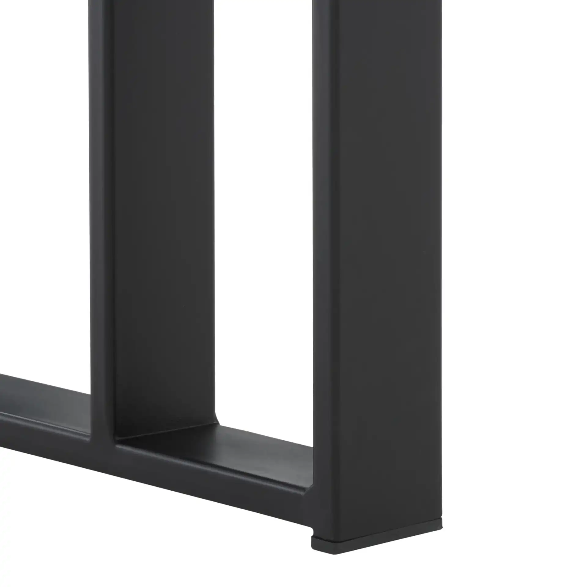 Carlino Console Table in Light Brown / Black, detail view