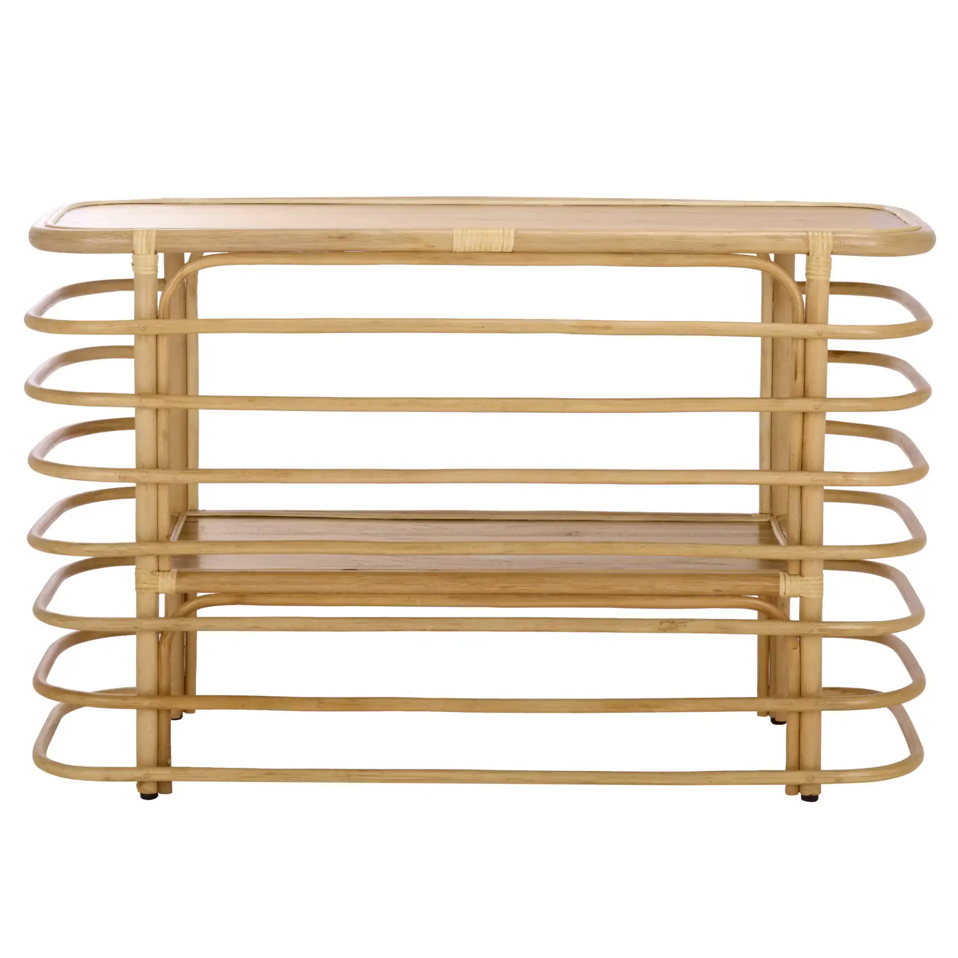 Maestro Console Table in Natural, detail view