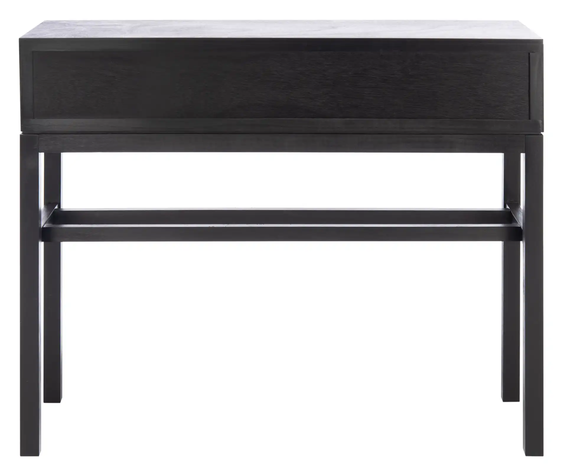 Ajana Two-Drawer Console Table in Black / Greige, detail view