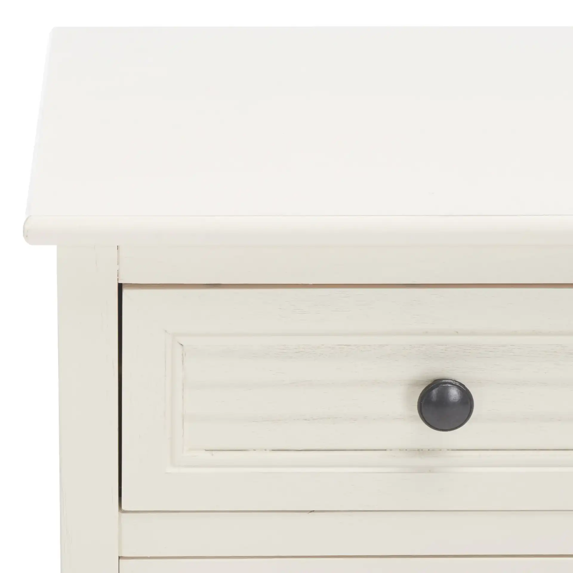 Tate Two-Drawer Two-Door Sideboard in Greige in a styled room