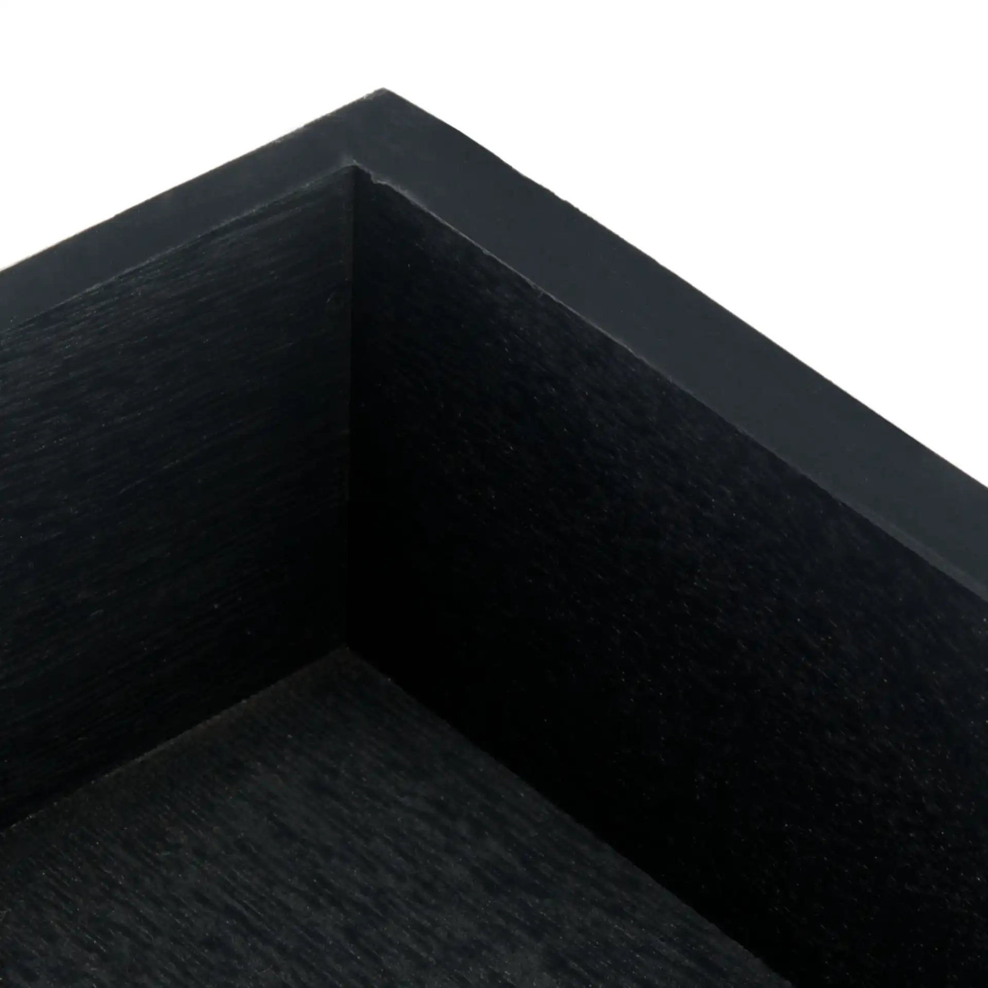 Aliyah Four-Drawer Console Table in Black in a styled room