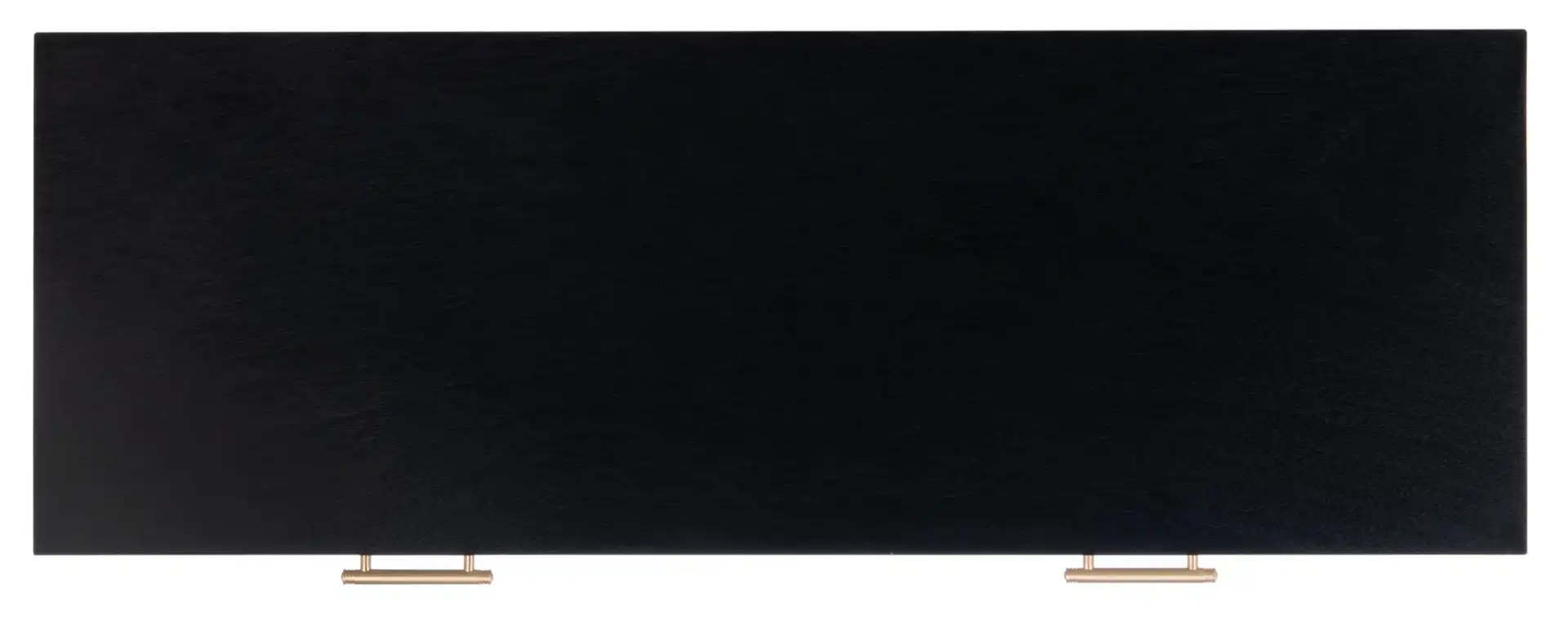 Estella Two-Drawer Console Table in Black, detail view