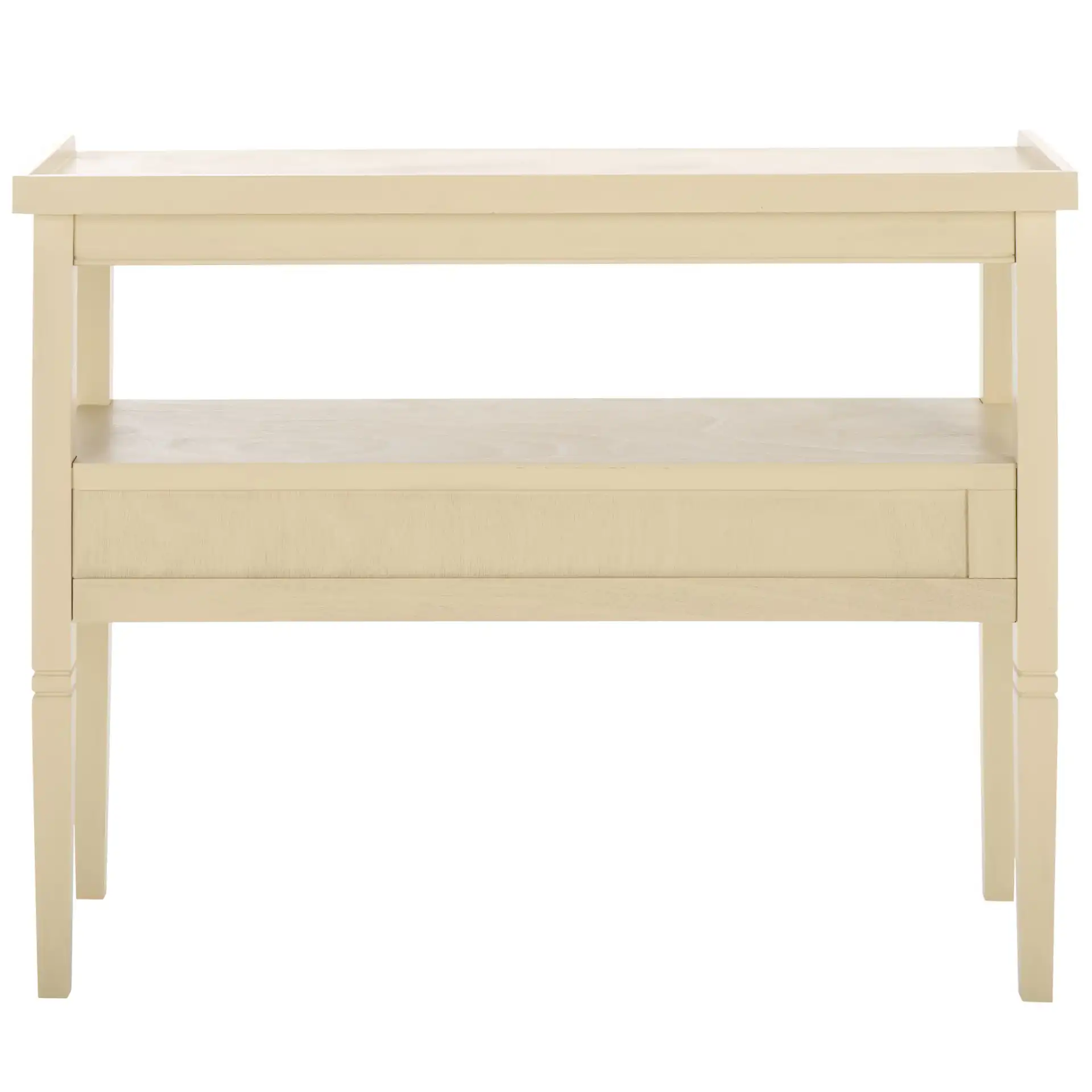 Araminta One-Drawer Console in Sand, detail view