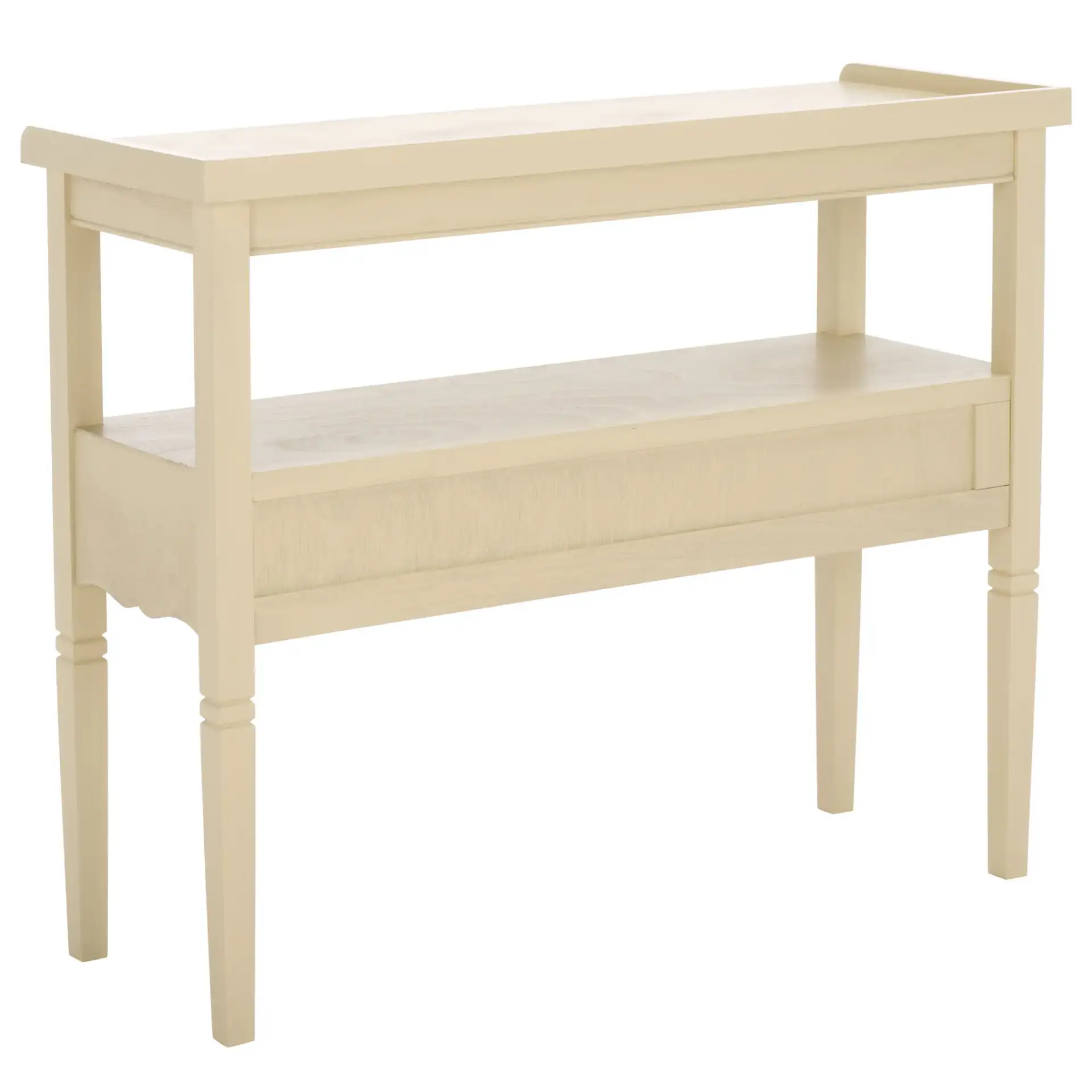 Araminta One-Drawer Console in Sand, detail view