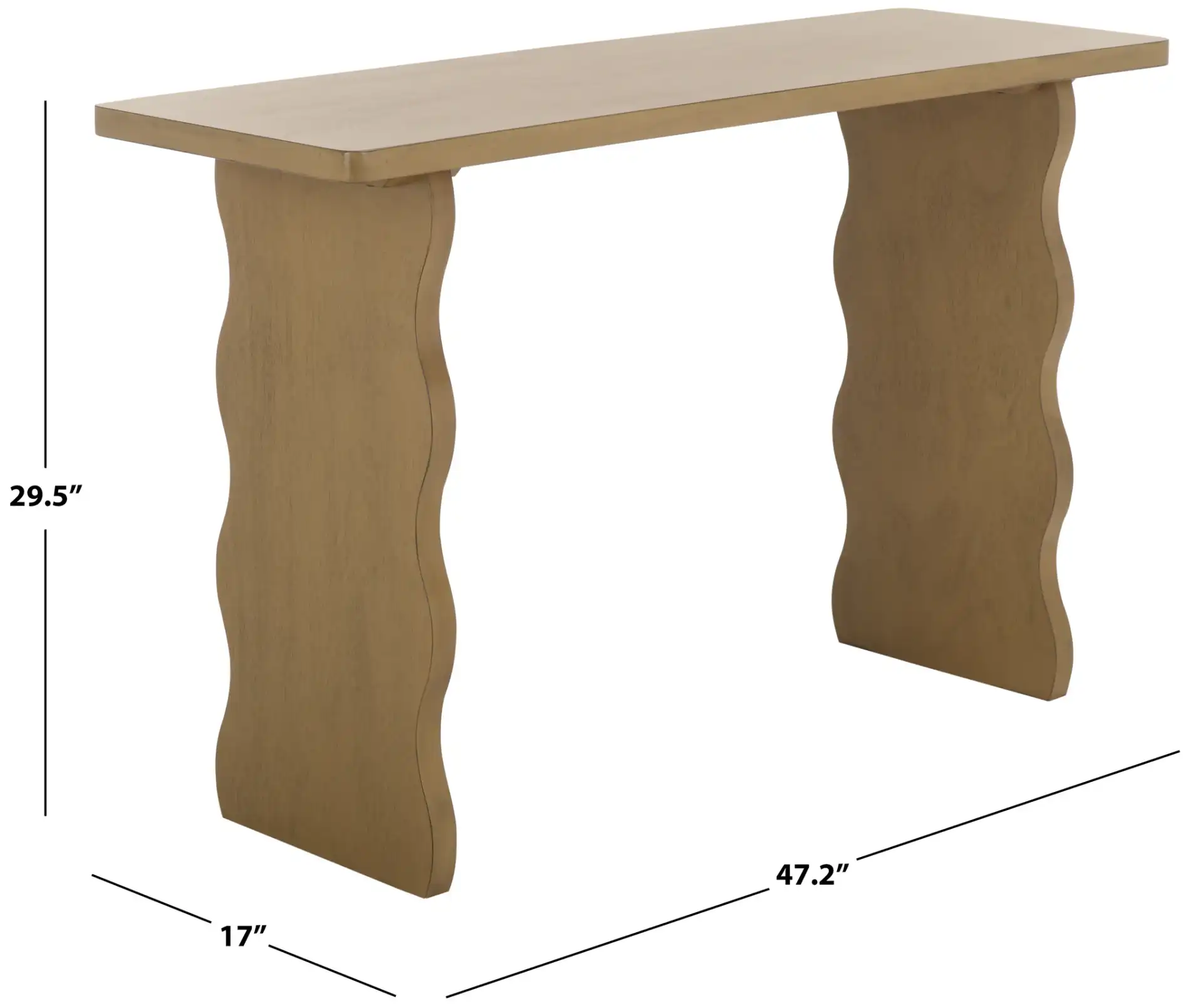 Preslyn Console in Desert Brown, detail view