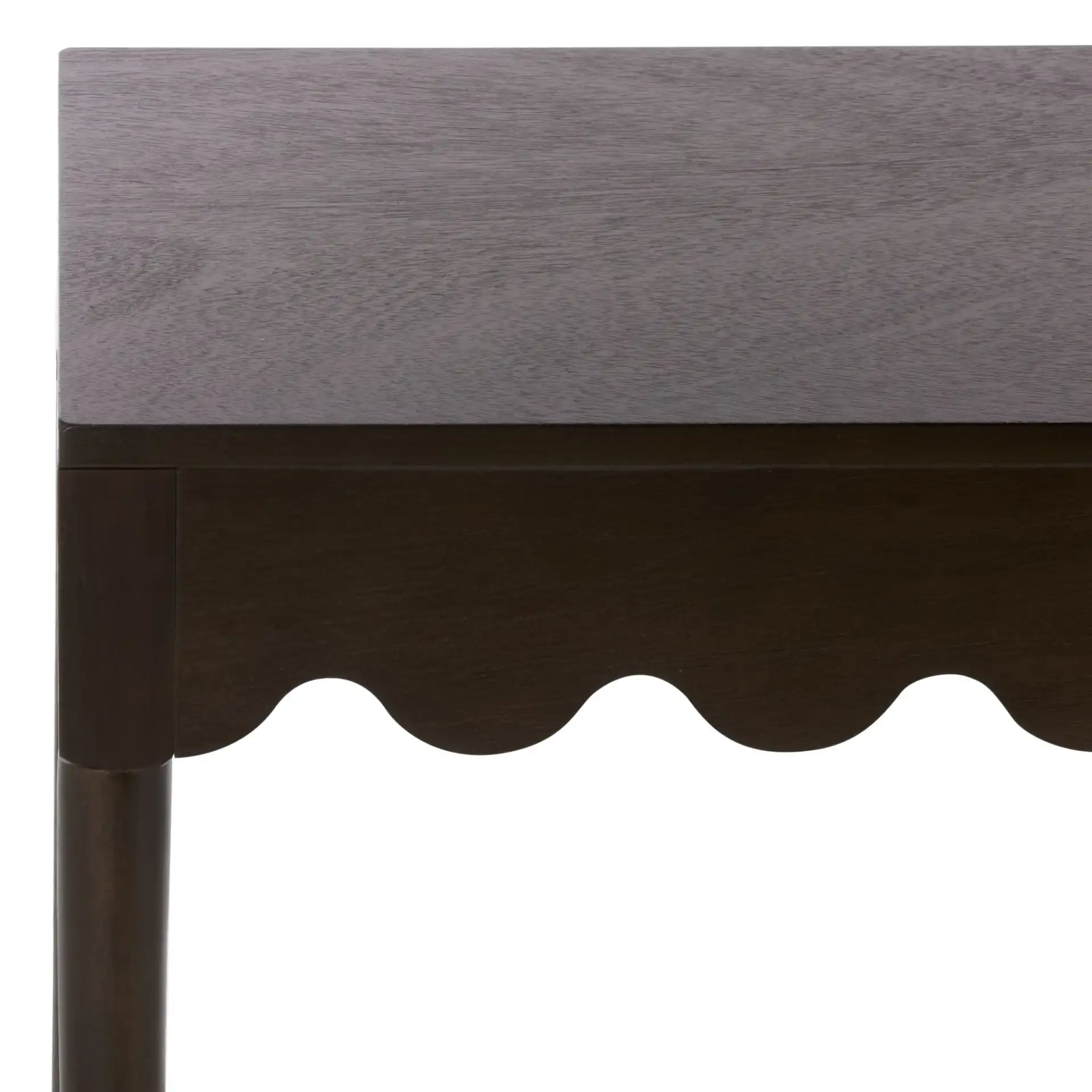 Neha Console Table in Dark Chocolate in a styled room