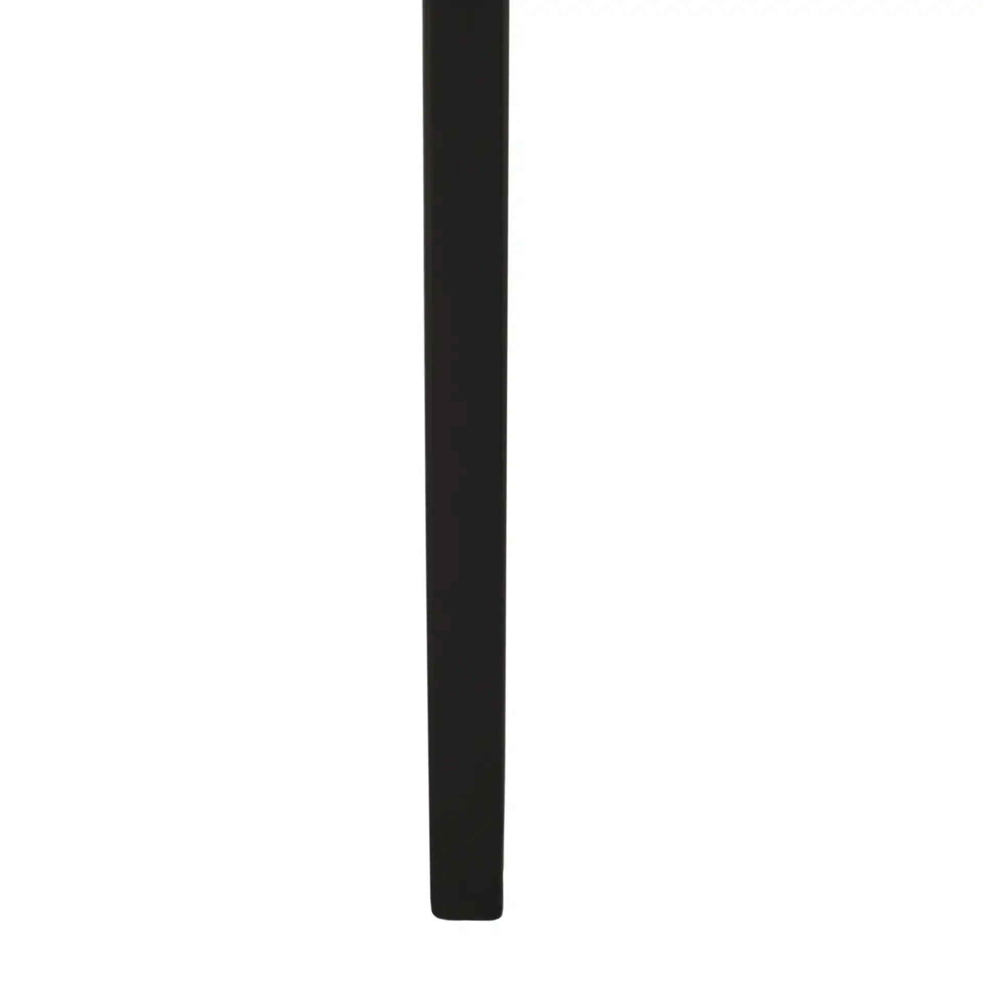 Zuri Console Table in White Marble / Matte Black, detail view